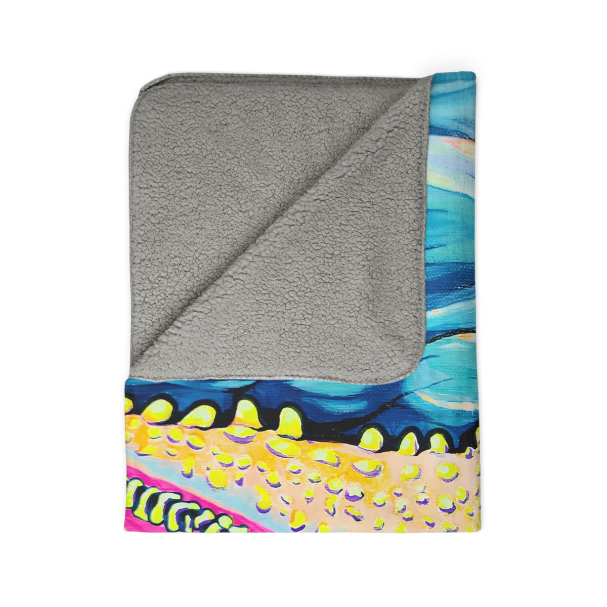 Starfish Beach Bocas Fleece Sherpa Blanket