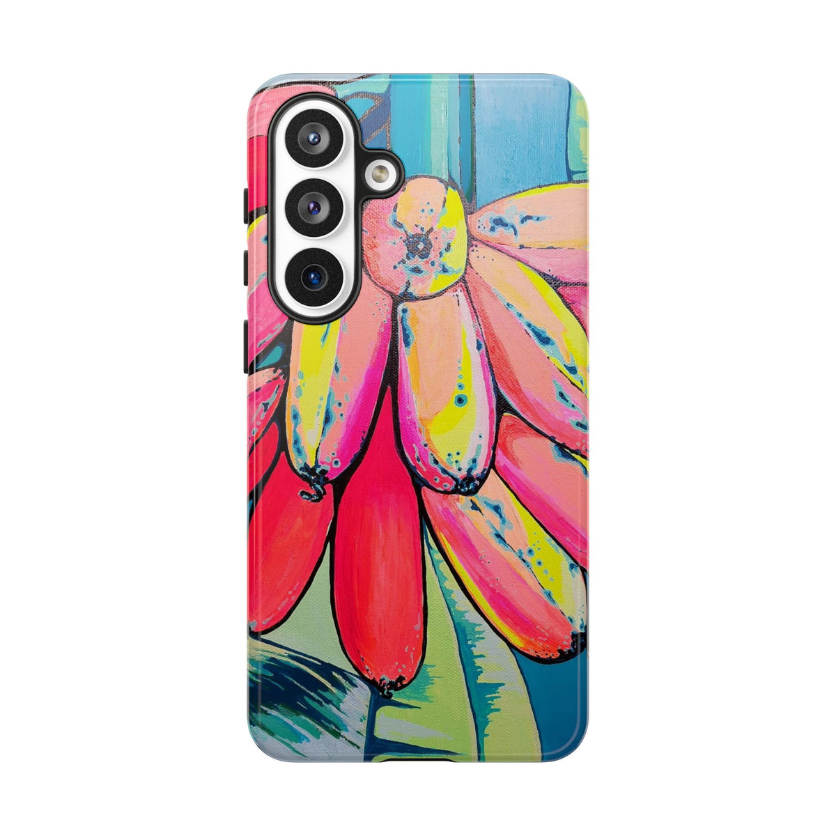 Neon Primitivo Bananas Tough Phone Case