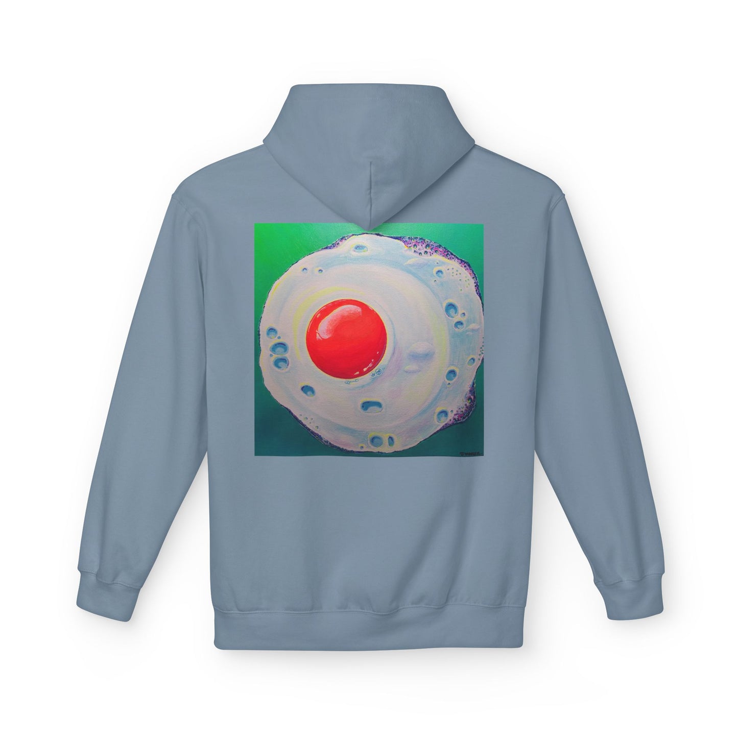 Unisex Neon Fried Egg Soft Hoodie
