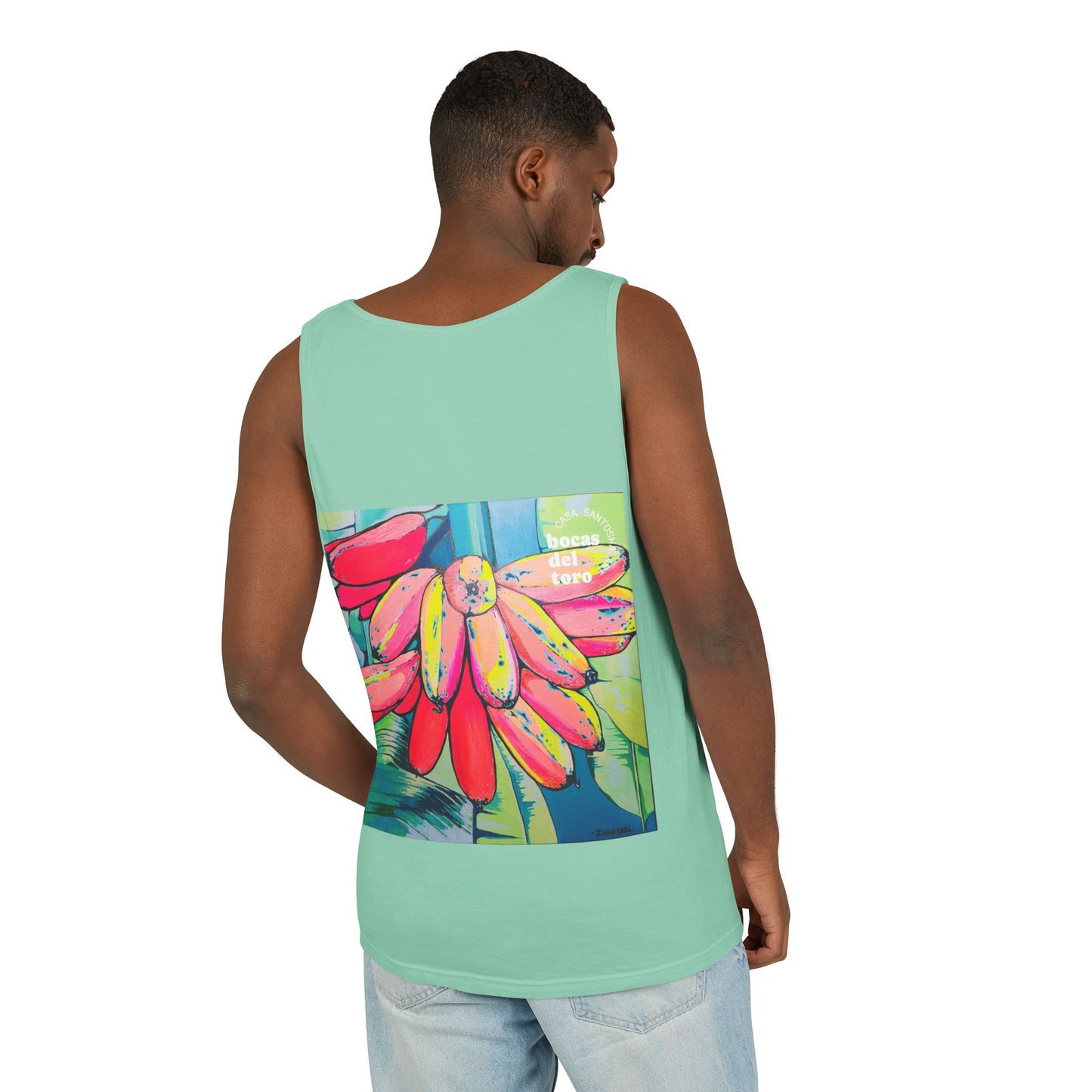 Unisex Neon Primitivo Bananas Tank Top - Perfect for Summer Vibes