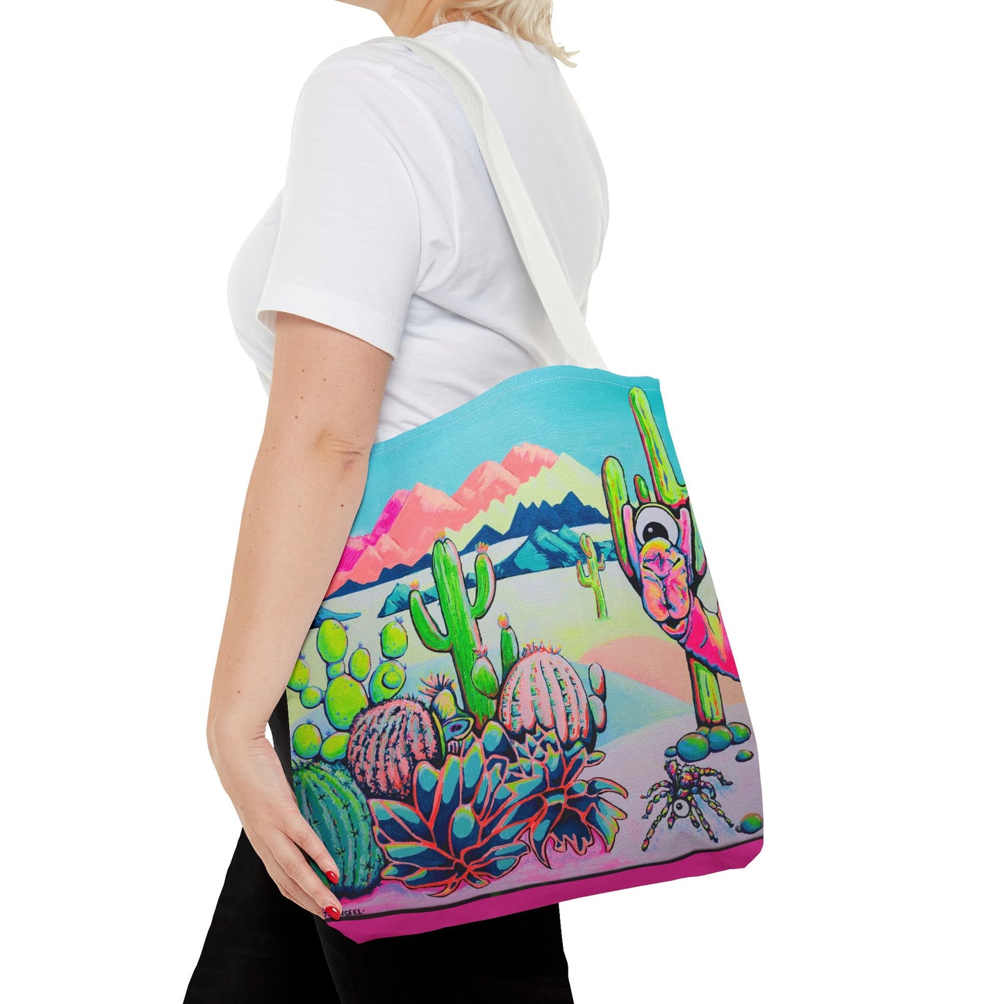 Premium Cyclops Camel Tote Bag, Original Artist Design, Reusable Shopping Tote,  Eco-Friendly