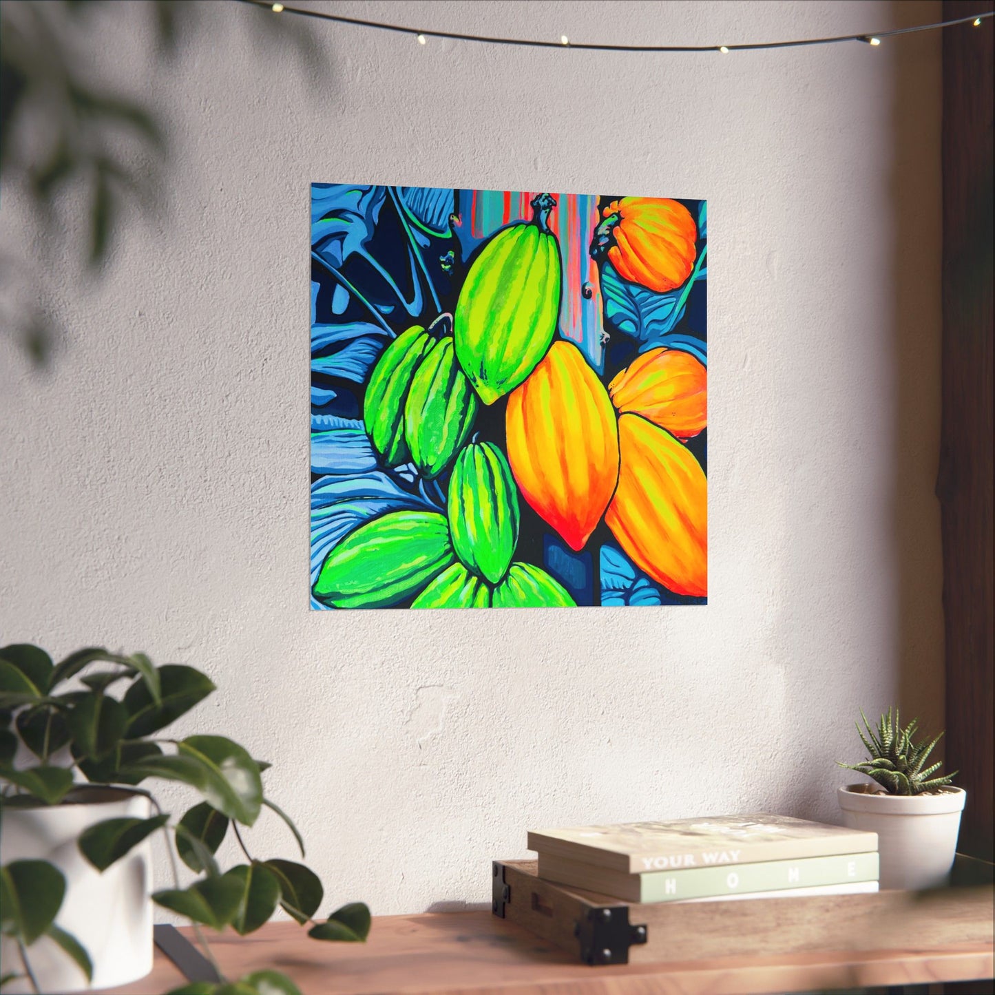 Neon Cacao Giclée Art Poster