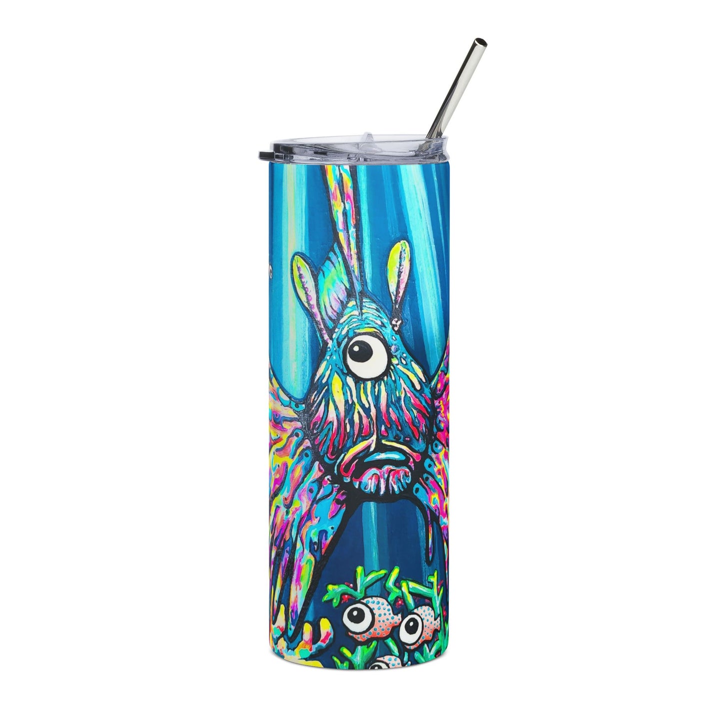 Cyclops Lionfish Stainless Steel Tumbler, 20oz | Fun Travel Mug, Eco-Friendly
