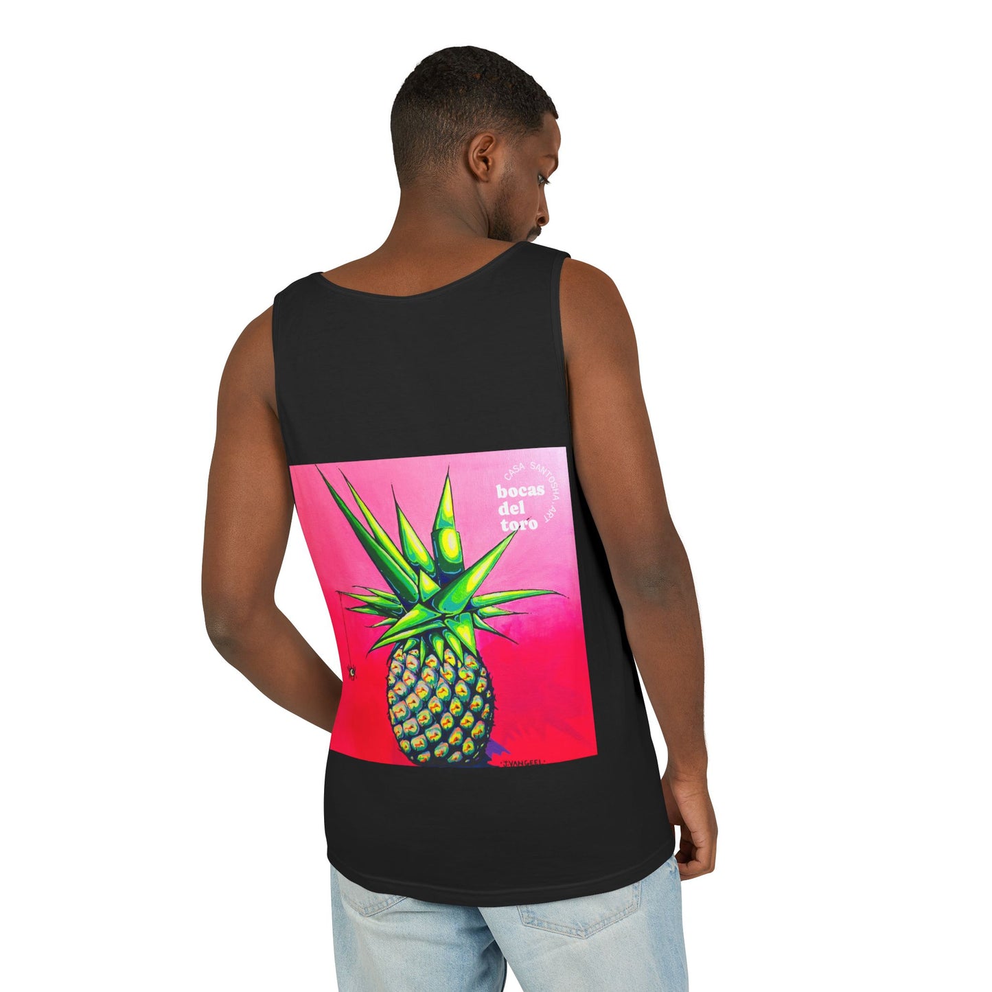 Unisex Neon Pineapple Tank Top - Perfect for Summer Vibes