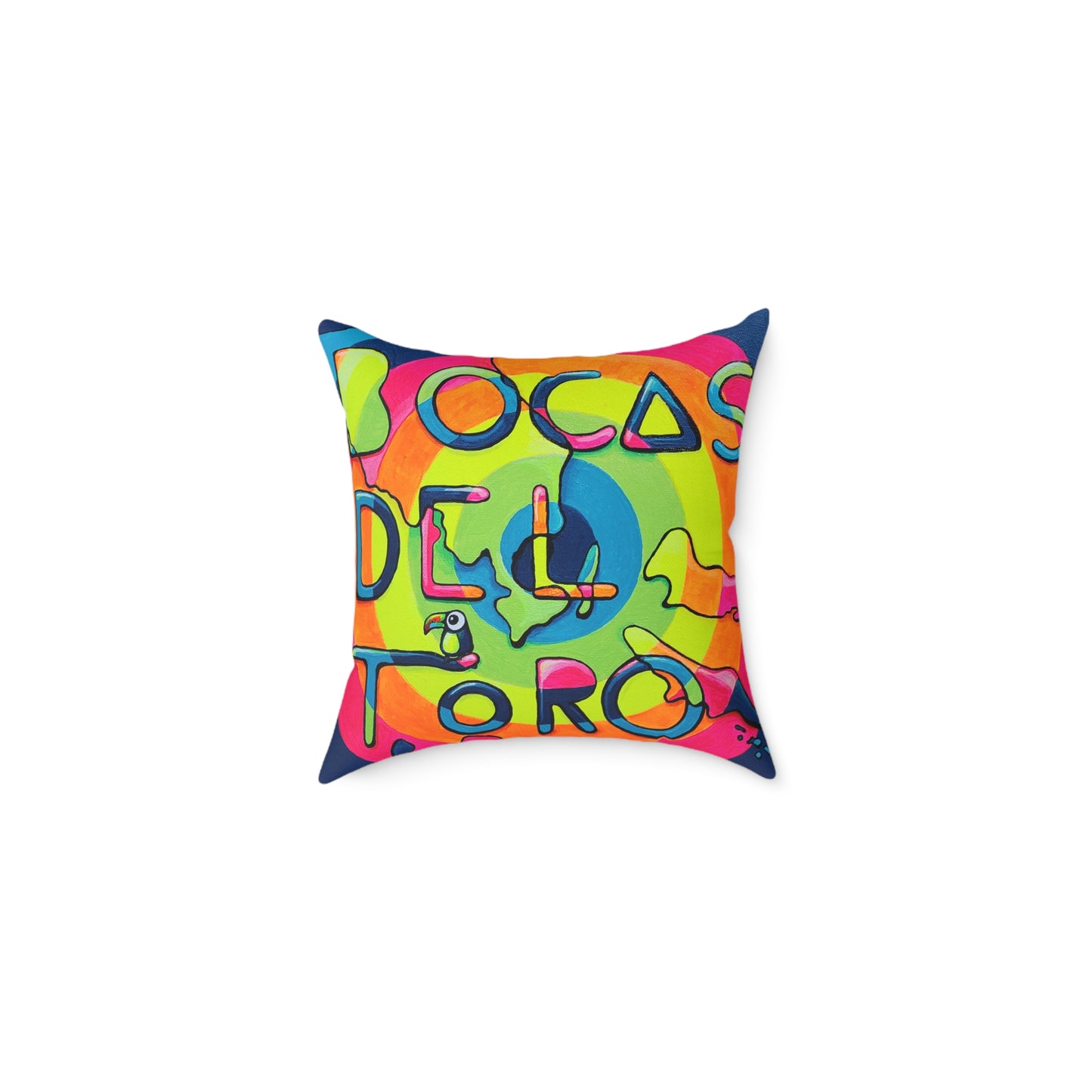 Bocas Del Toro Islands Art Canvas Decorative Pillow