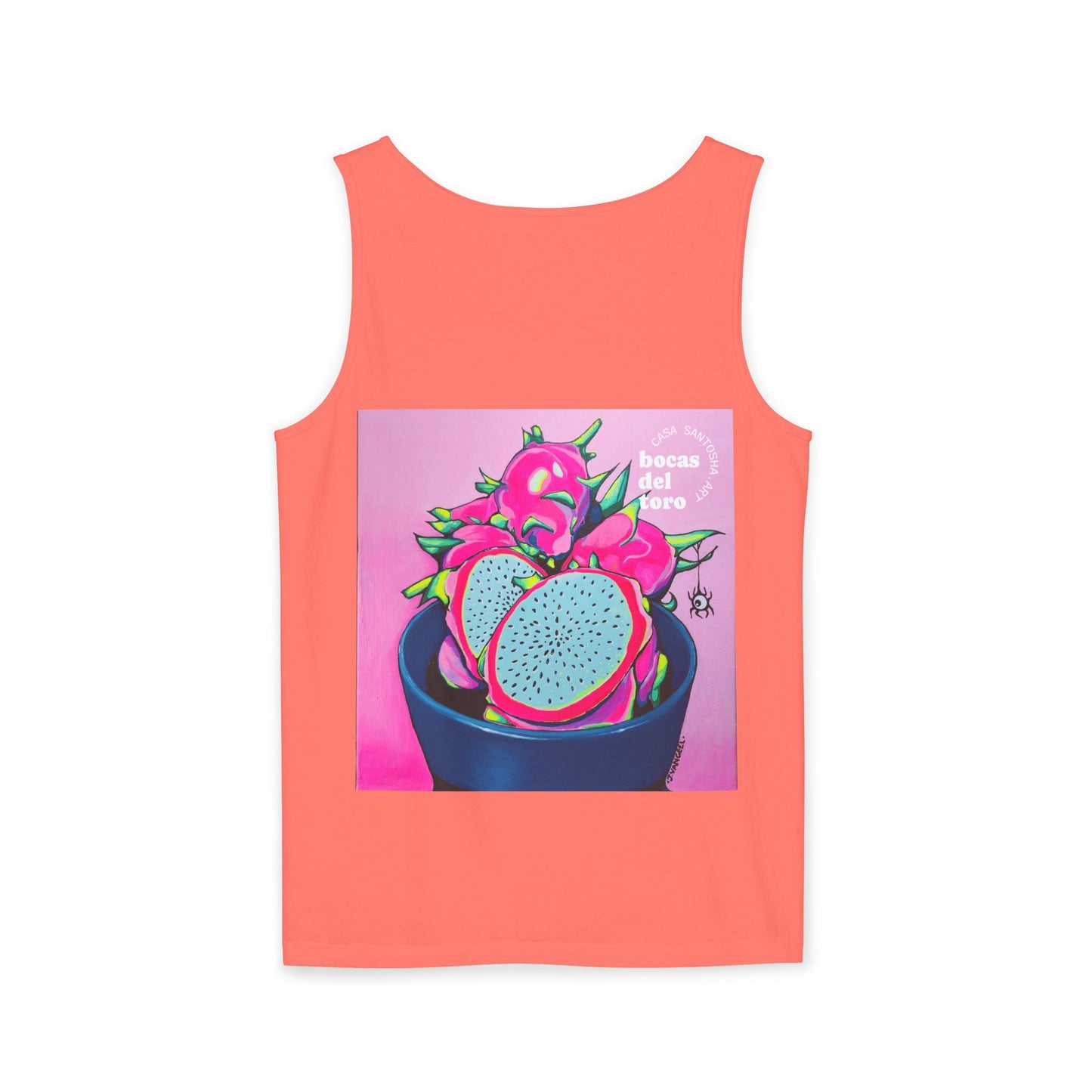 Unisex Neon Pink Dragon Fruit Tank Top - Perfect for Summer Vibes