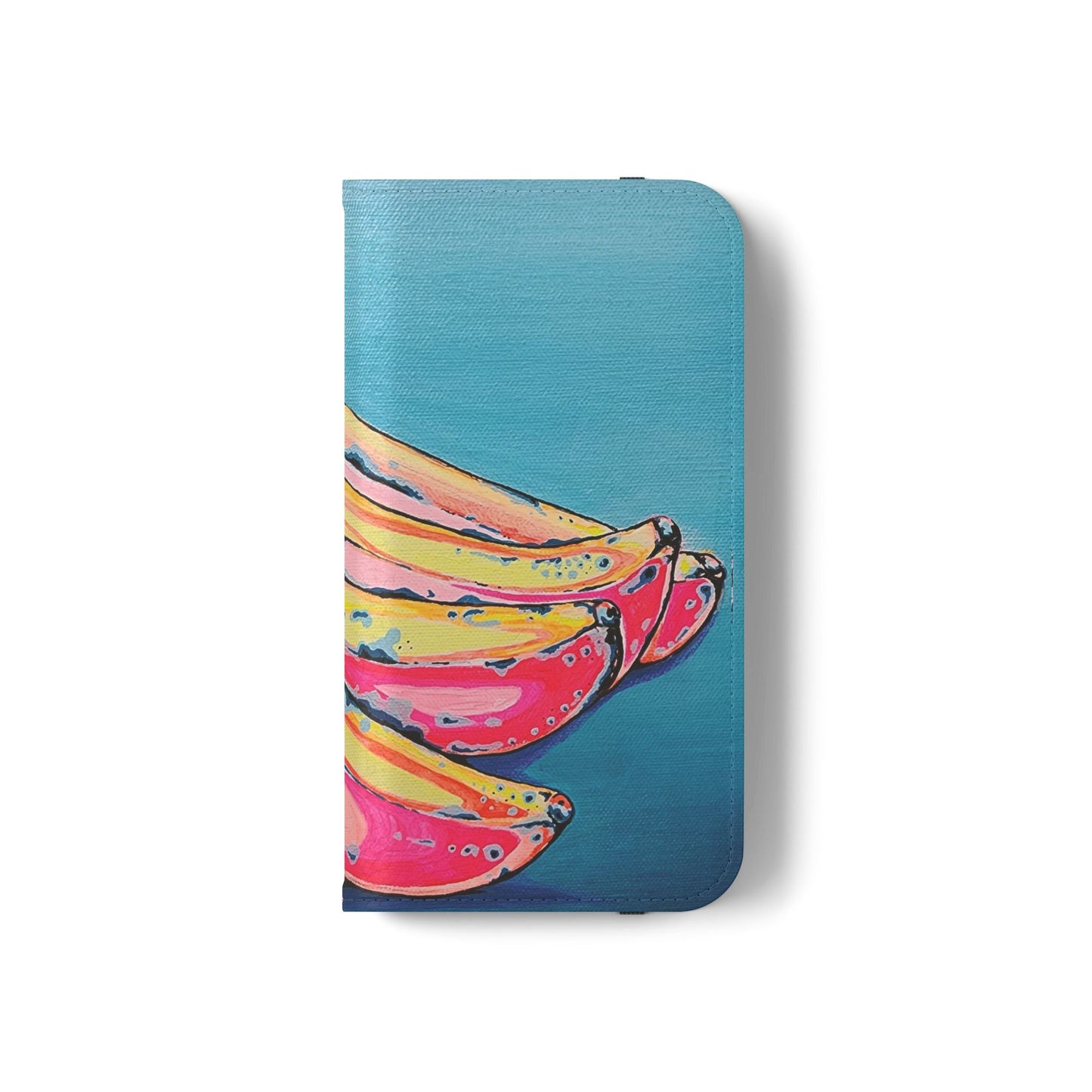 Neon Bananas Flip Phone Case – Wallet Cover with Card Slots
