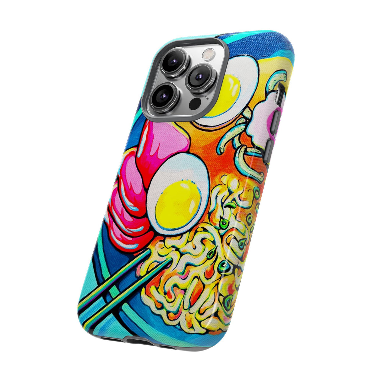 Coque de téléphone résistante Neon Ramen