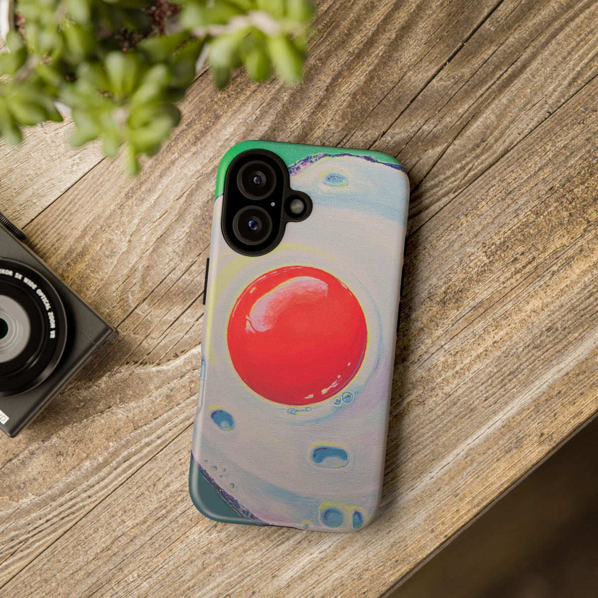 Neon Fried Egg Tough Phone Case