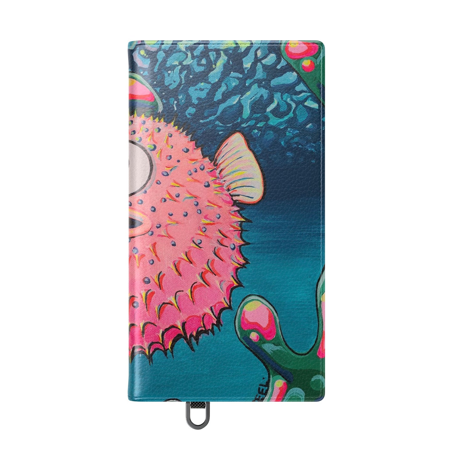 Cyclops Pufferfish Flip Phone Case – Wallet Cover with Card Slots