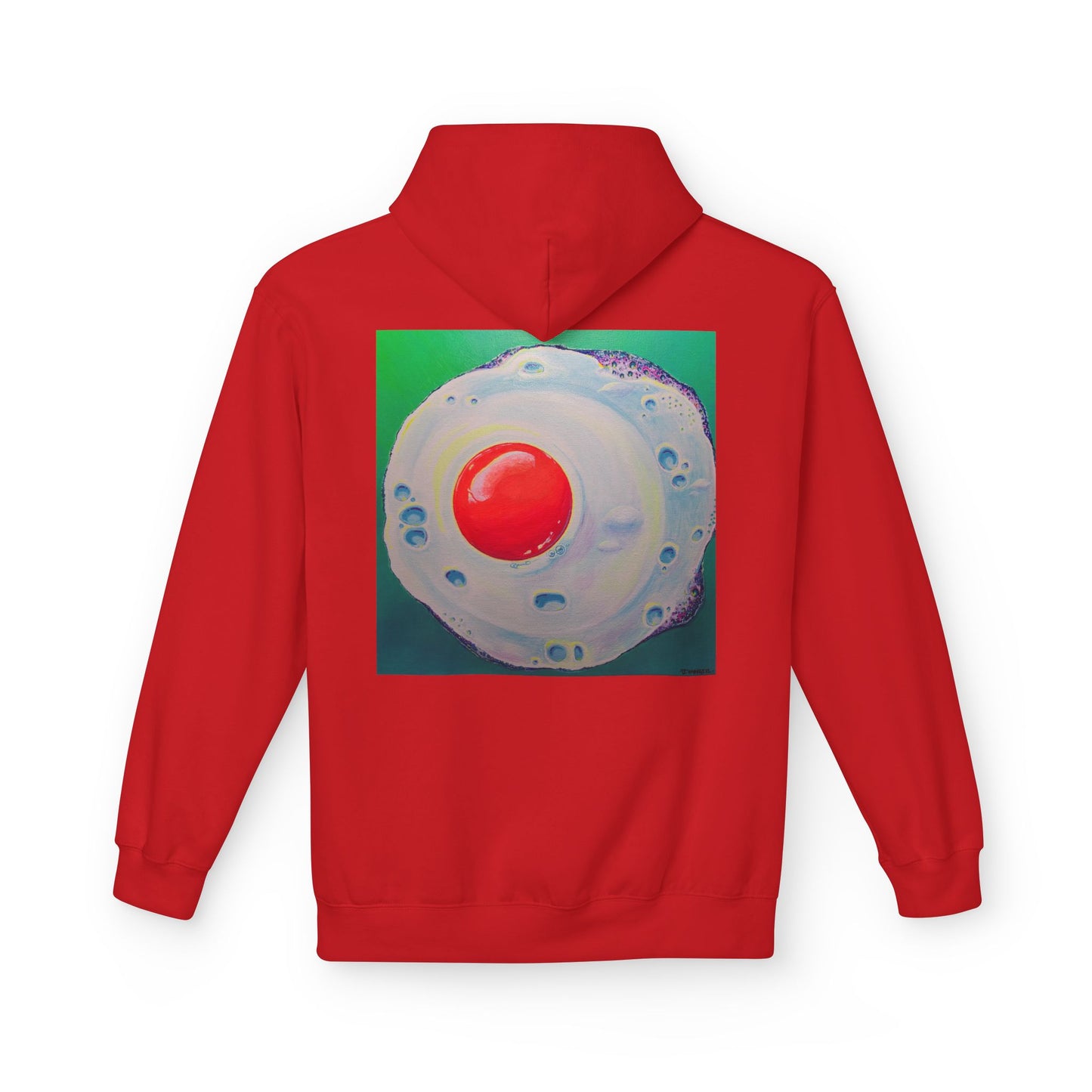 Unisex Neon Fried Egg Soft Hoodie