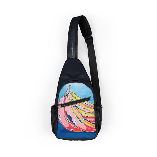 Neon Banana Art Sling Bag - Travel or Everyday Chest Bag