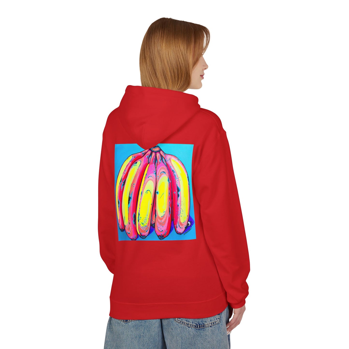 Unisex Neon Fat Bananas Soft Hoodie