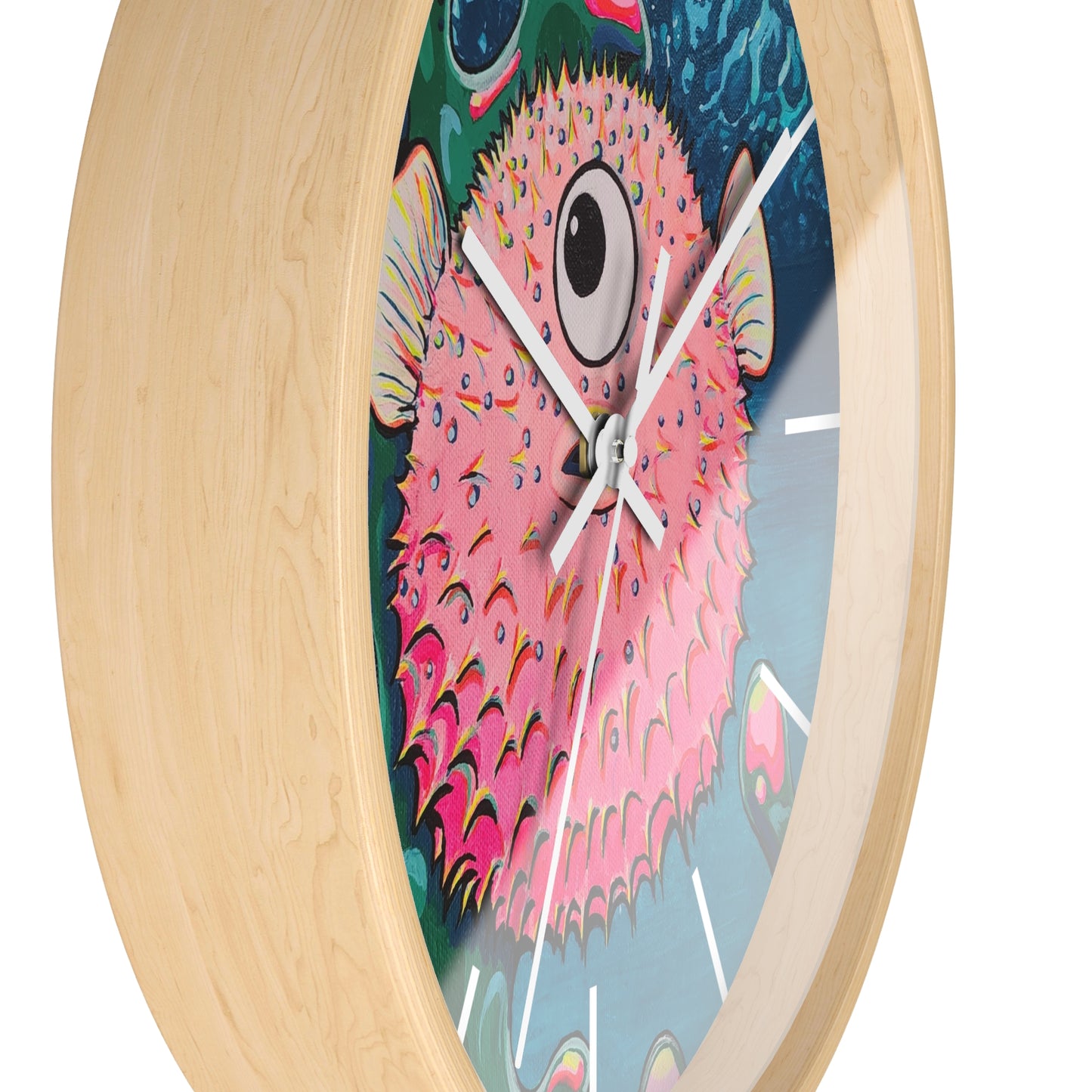 Cyclops Pufferfish Pop Art Wall Clock