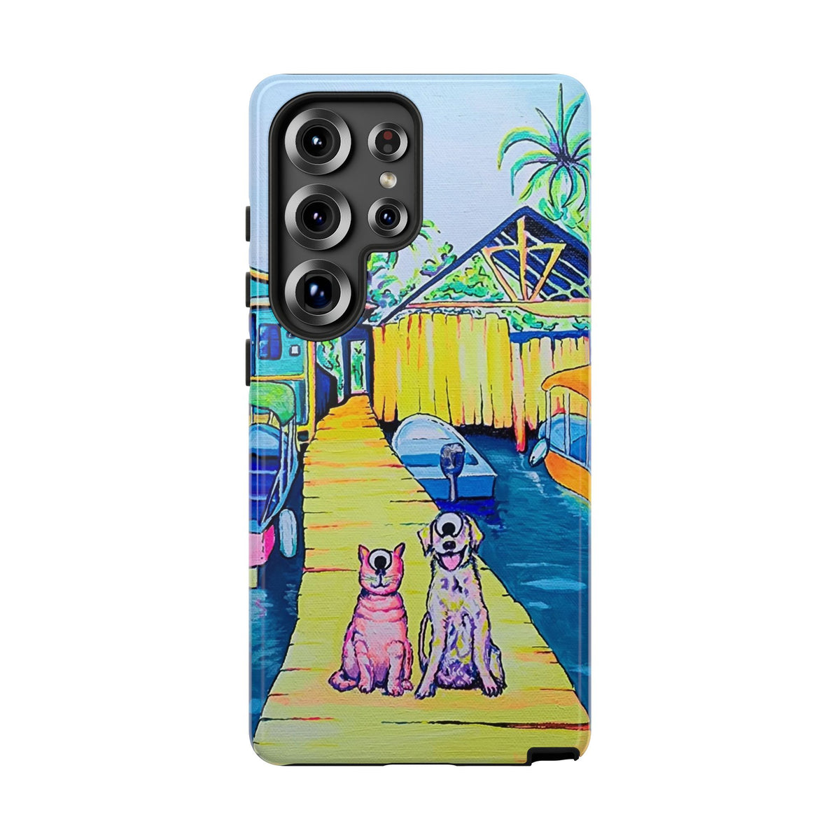 Cyclops Cat and Dog in Bocas Tough Phone Case