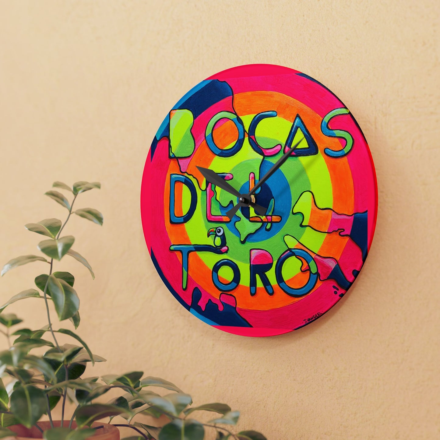 Bocas Del Toro Islands Wall Clock