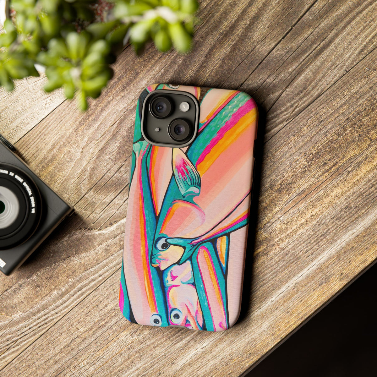 Neon Fish Tough Phone Case