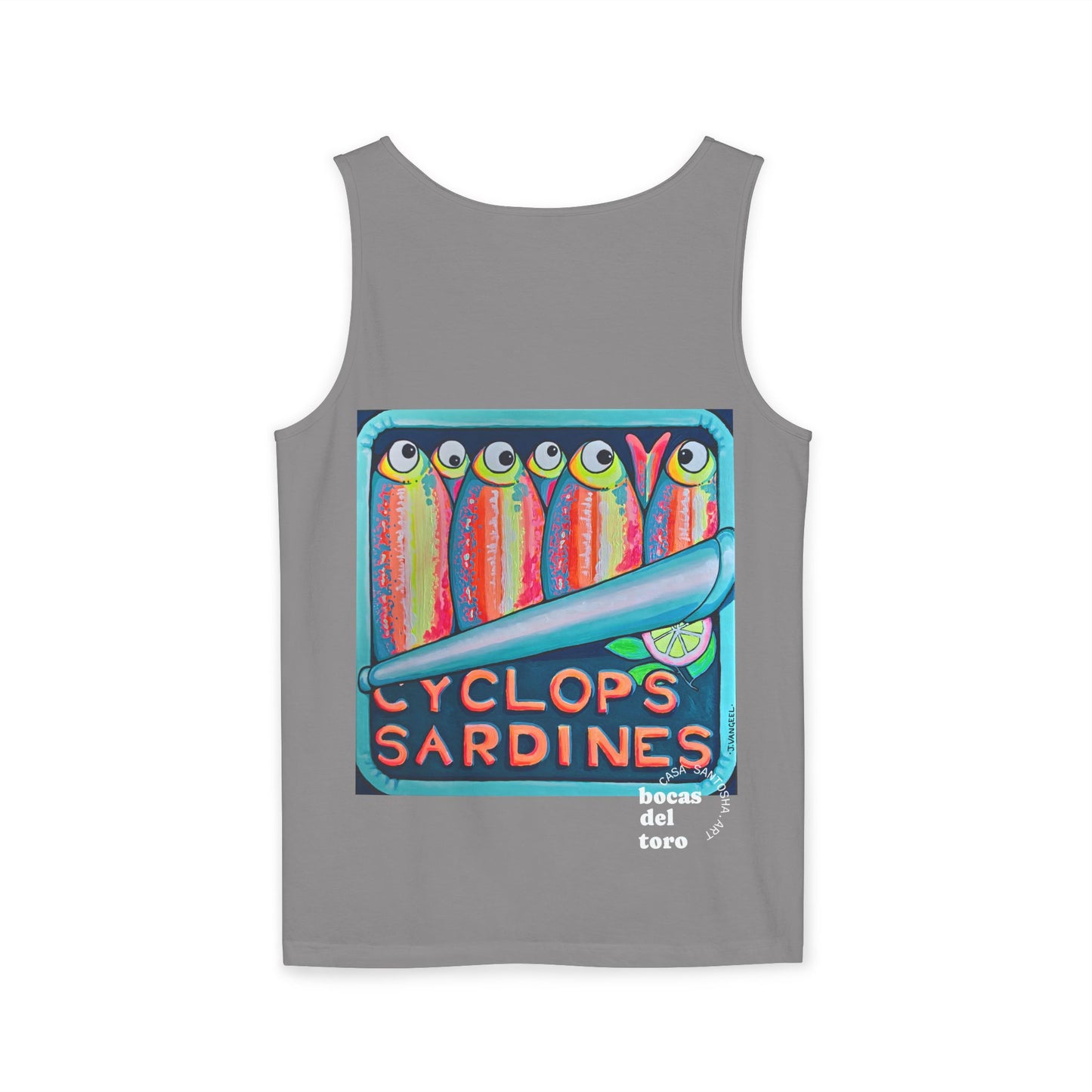 Unisex Neon Sardines Tank Top - Perfect for Summer Vibes