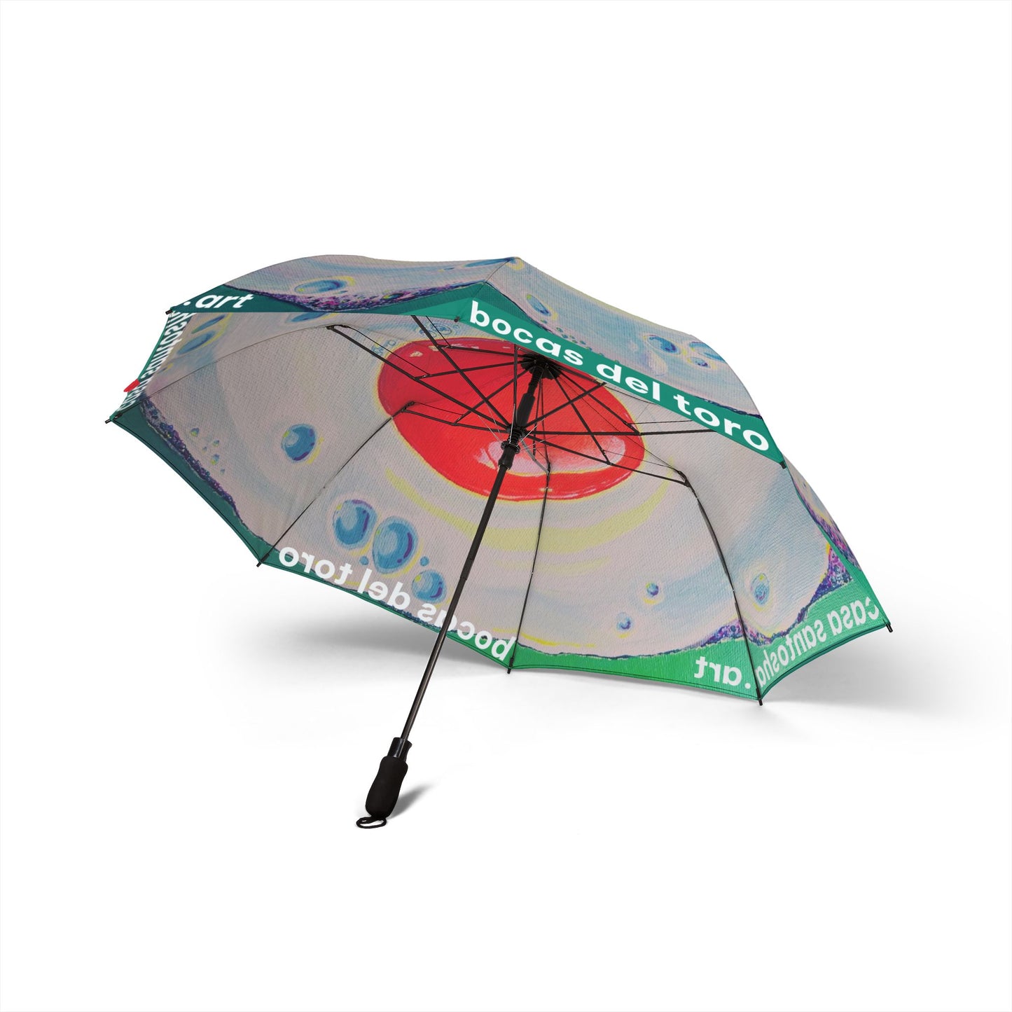Neon Fried Egg Umbrella - Foldable & Stylish Rain Gear