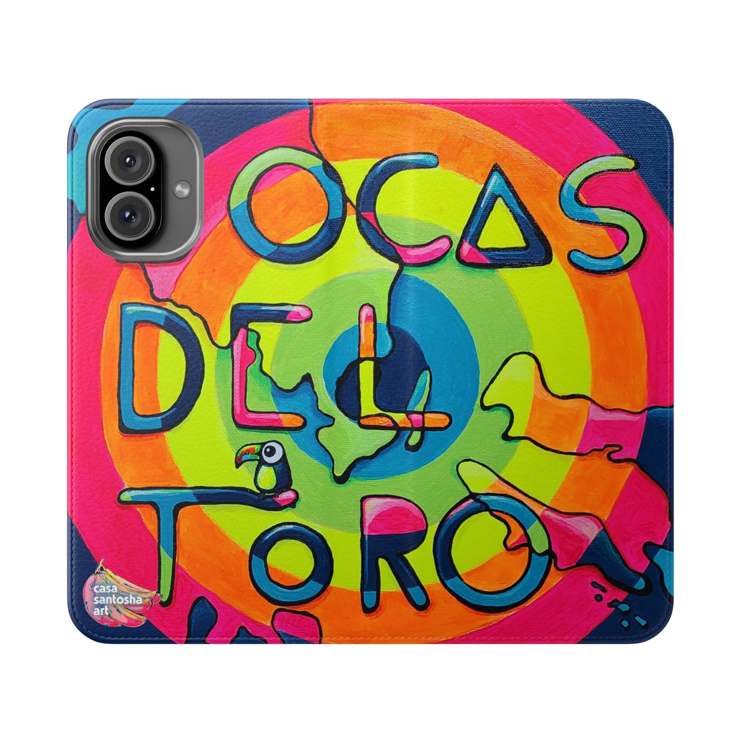 Bocas Del Toro Islands Flip Phone Case – Wallet Cover with Card Slots