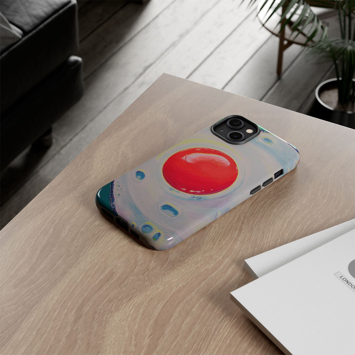 Neon Fried Egg Tough Phone Case