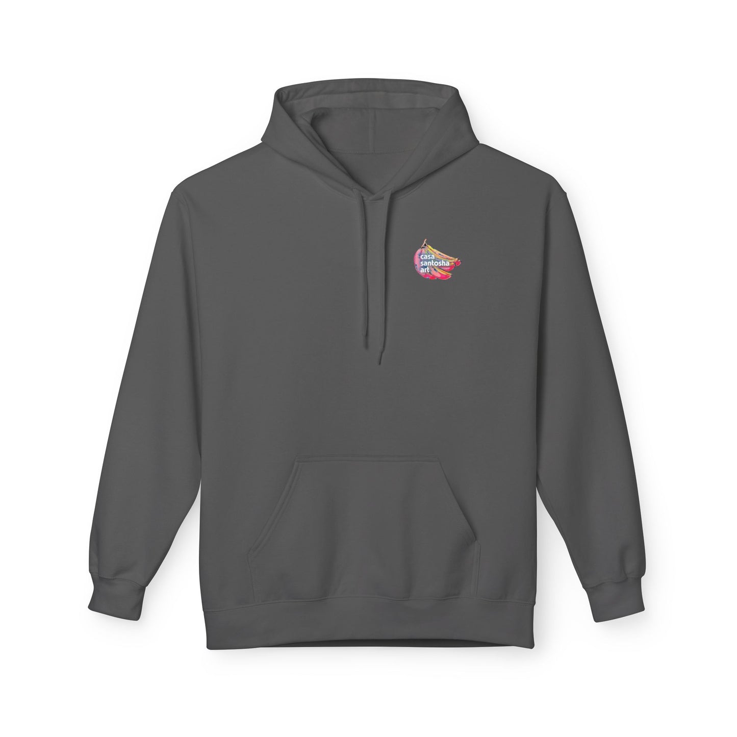 Sweat à capuche doux unisexe néon motif sushis