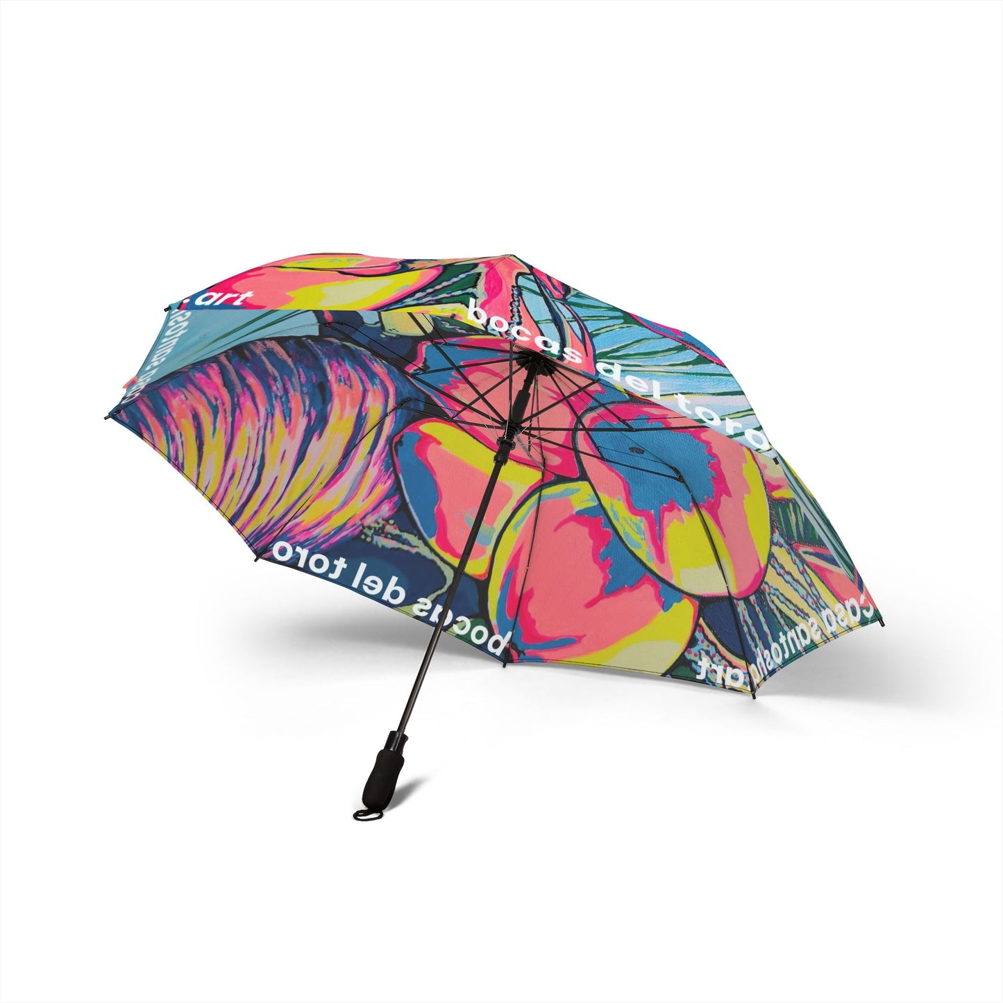 Neon Coconuts Umbrella - Foldable & Stylish Rain Gear