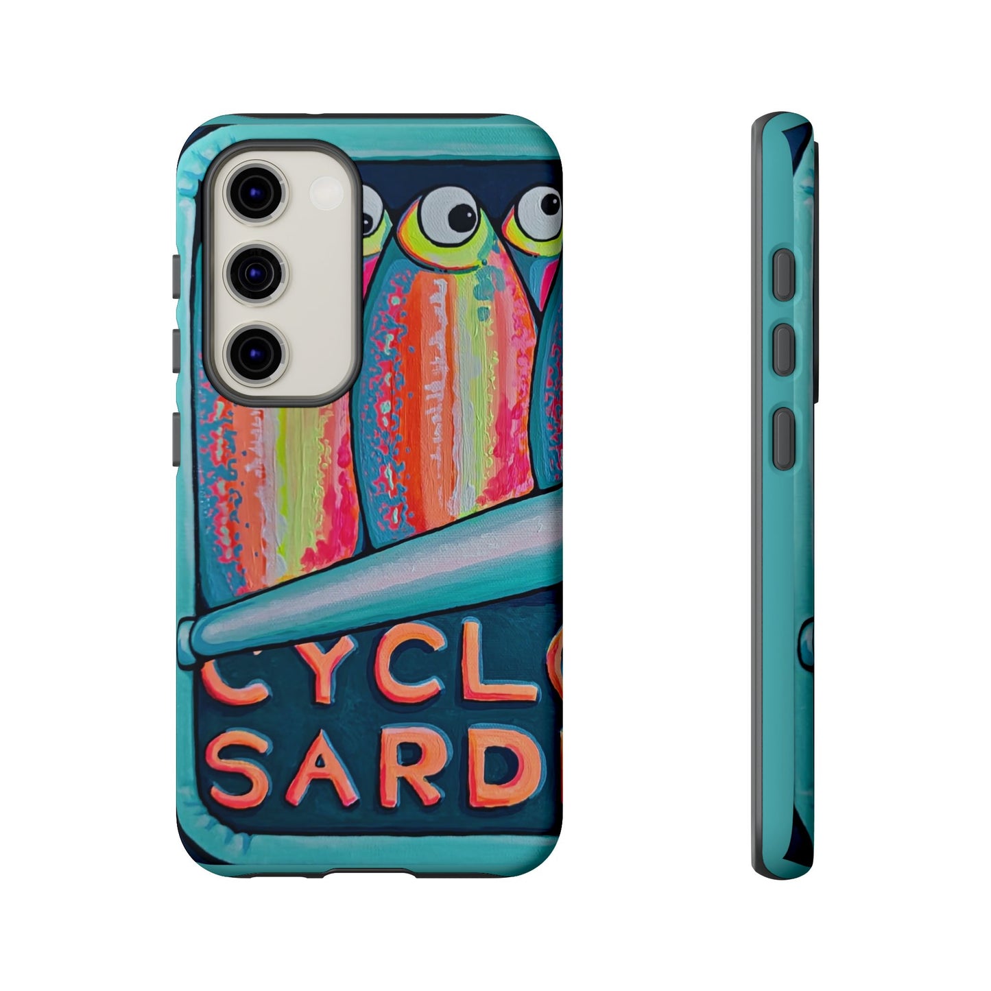 Neon Sardines Tough Phone Case