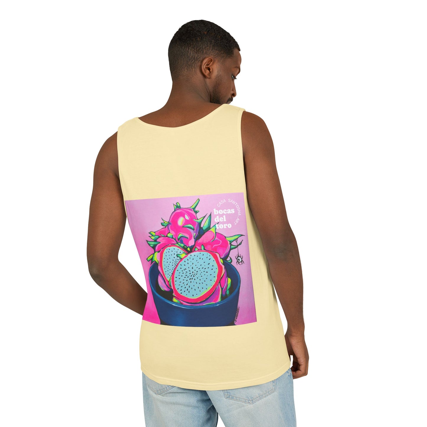 Unisex Neon Pink Dragon Fruit Tank Top - Perfect for Summer Vibes