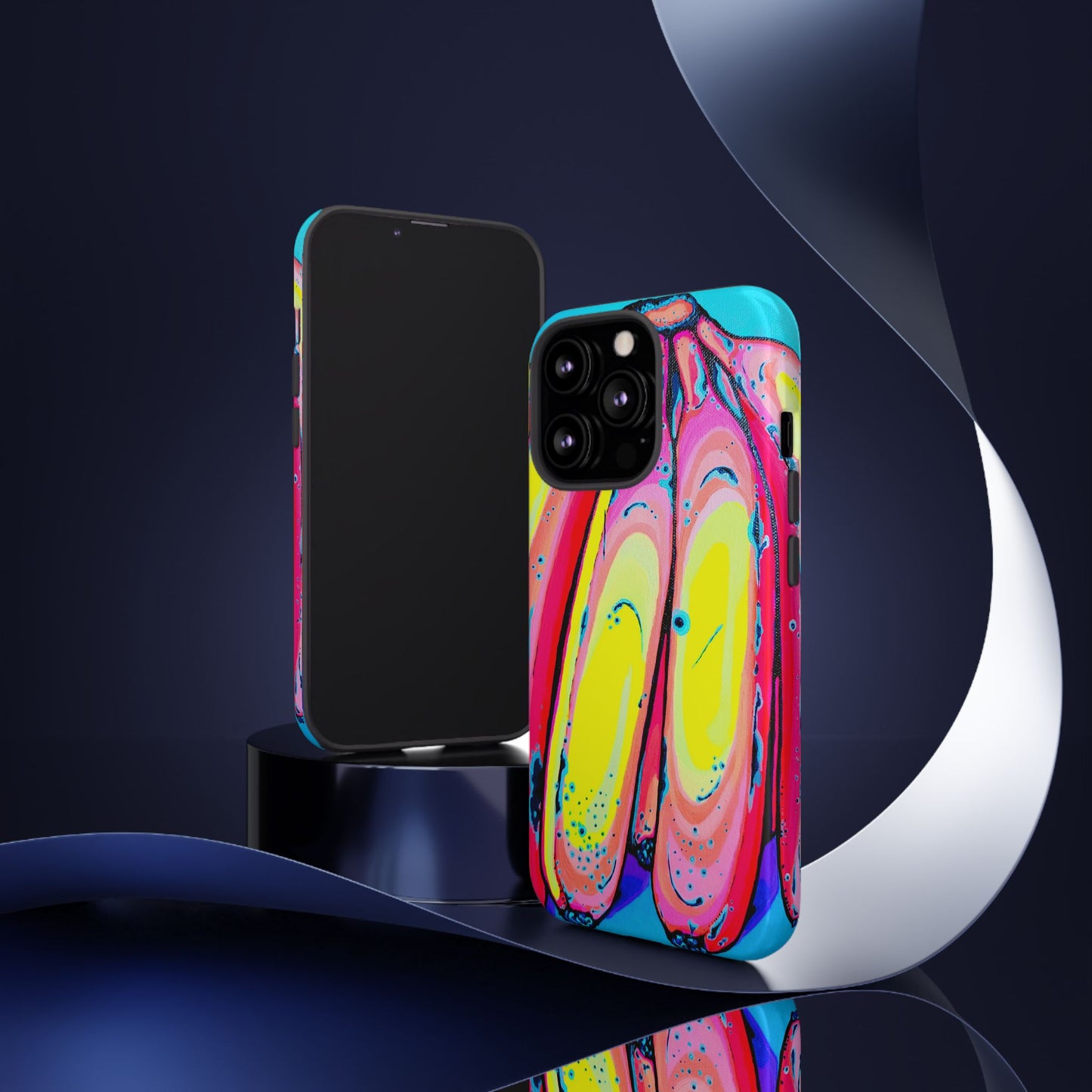 Neon Fat Bananas Tough Phone Case