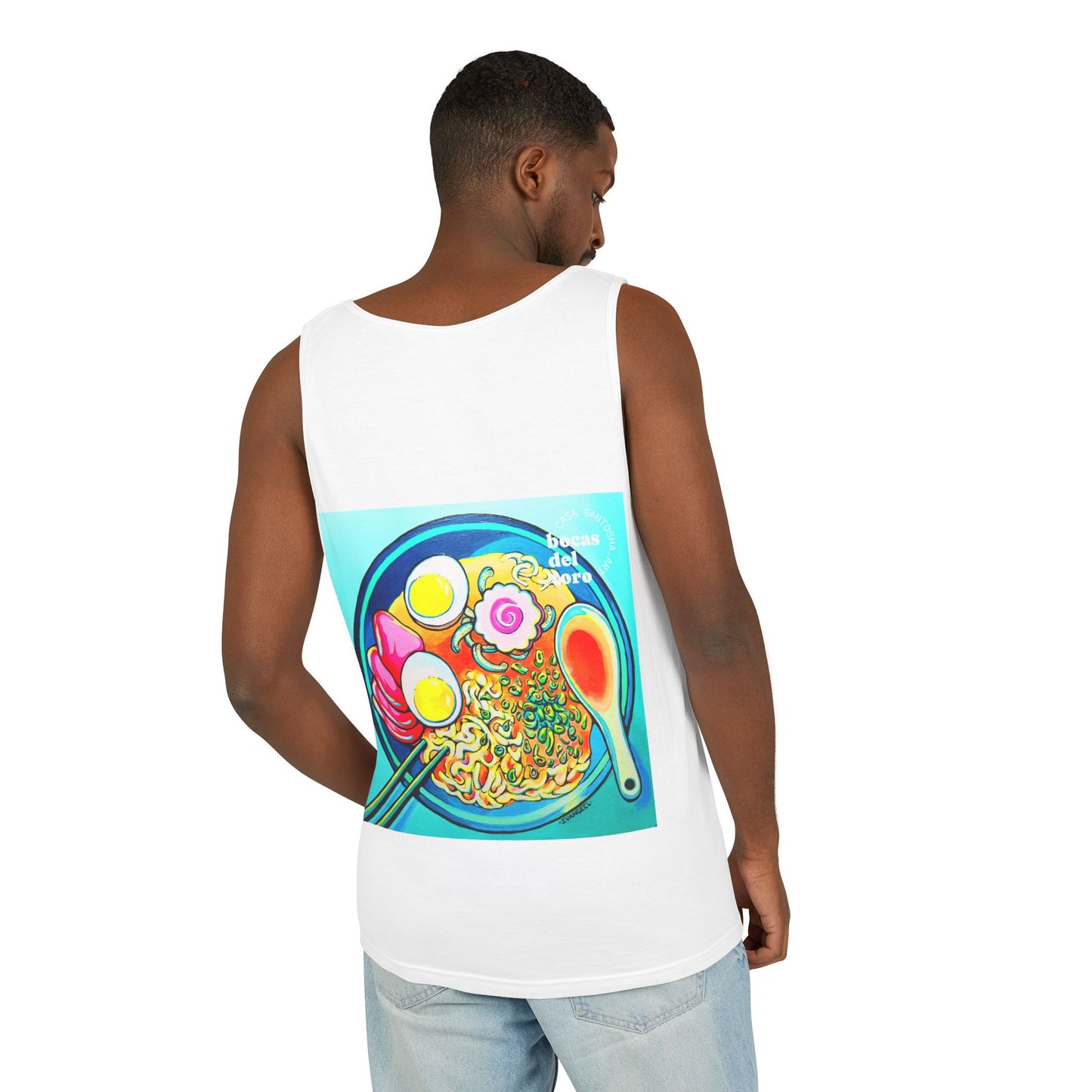 Unisex Neon Ramen Tank Top - Perfect for Summer Vibes