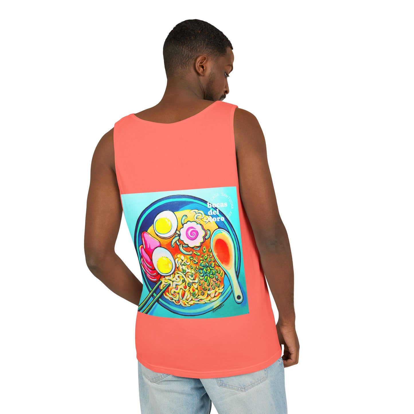 Unisex Neon Ramen Tank Top - Perfect for Summer Vibes