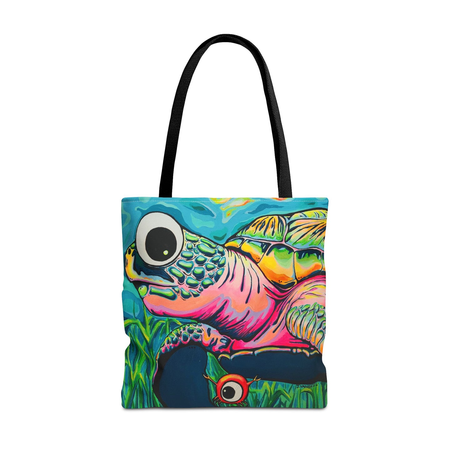 Premium Cyclops Turtle Tote Bag, Original Artist Design, Reusable Shopping Tote,  Eco-Friendly