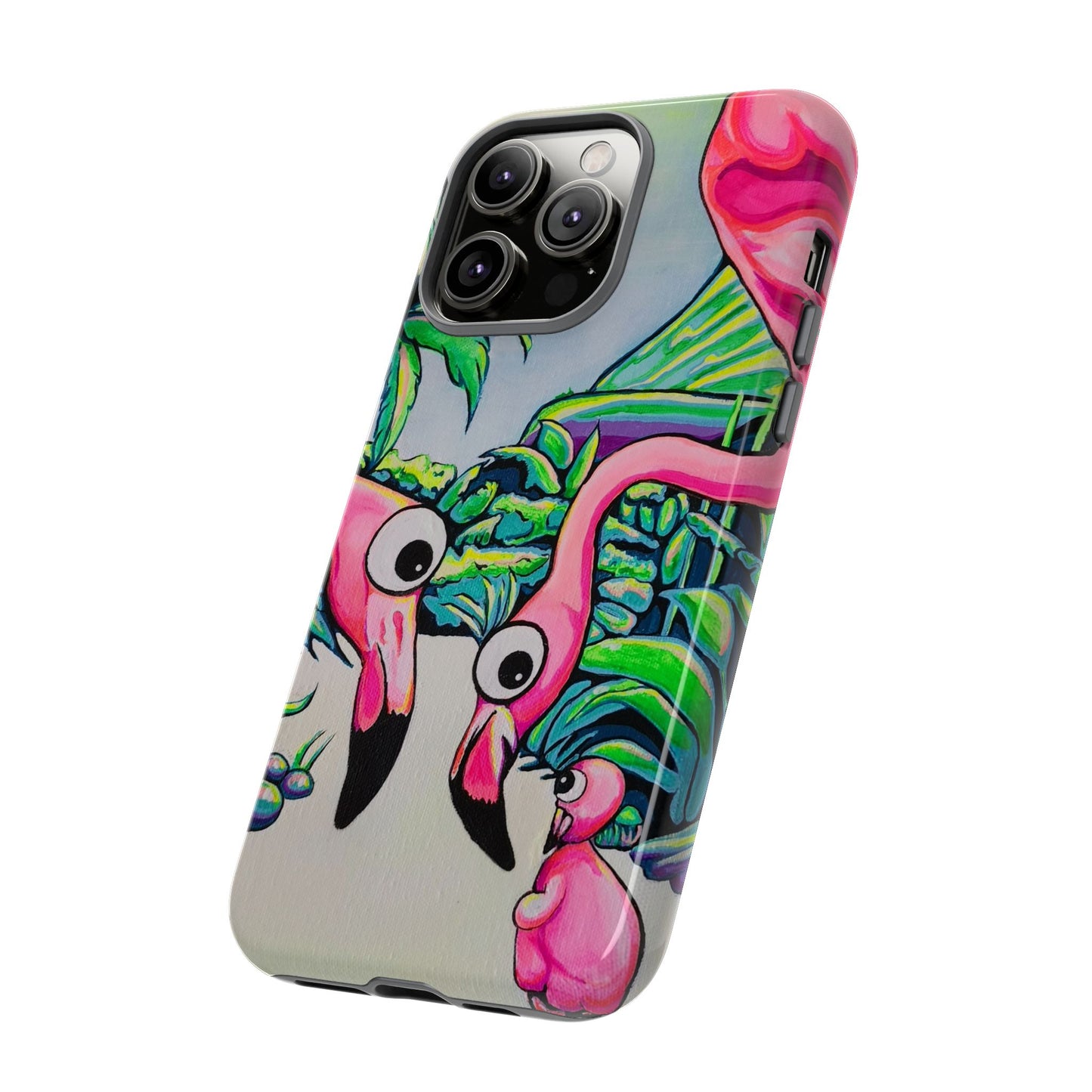 Cyclops Flamingo Family Tough Phone Case