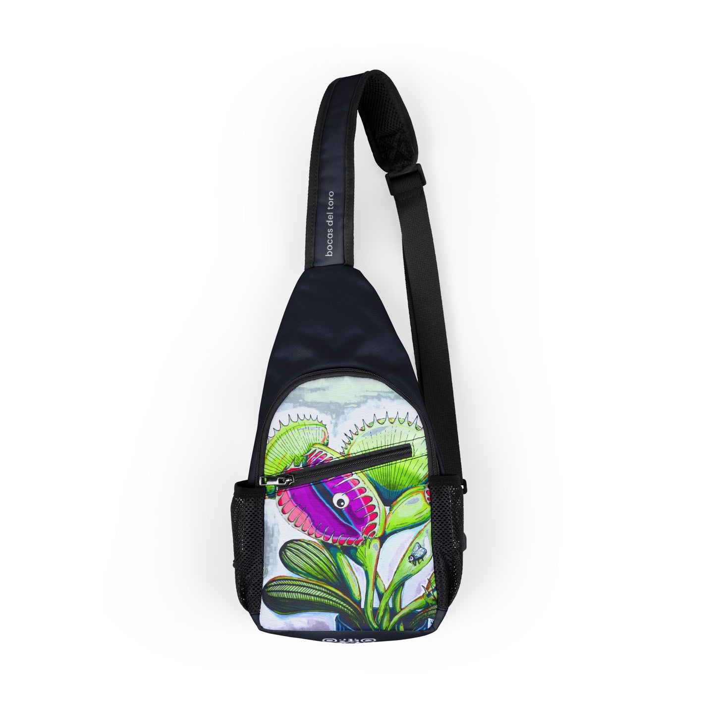 Cyclops Venus Fly Trap Art Sling Bag - Travel or Everyday Chest Bag