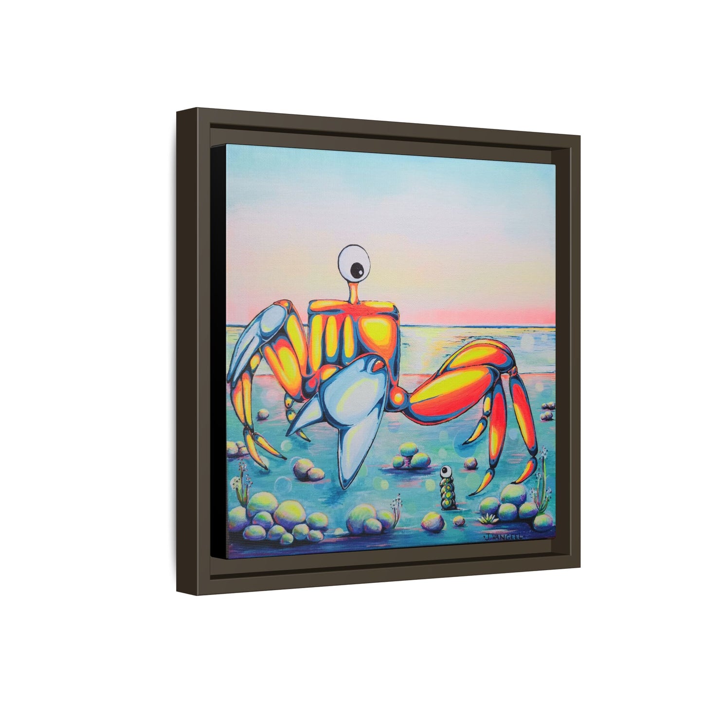 Framed Cyclops Crab Canvas Print