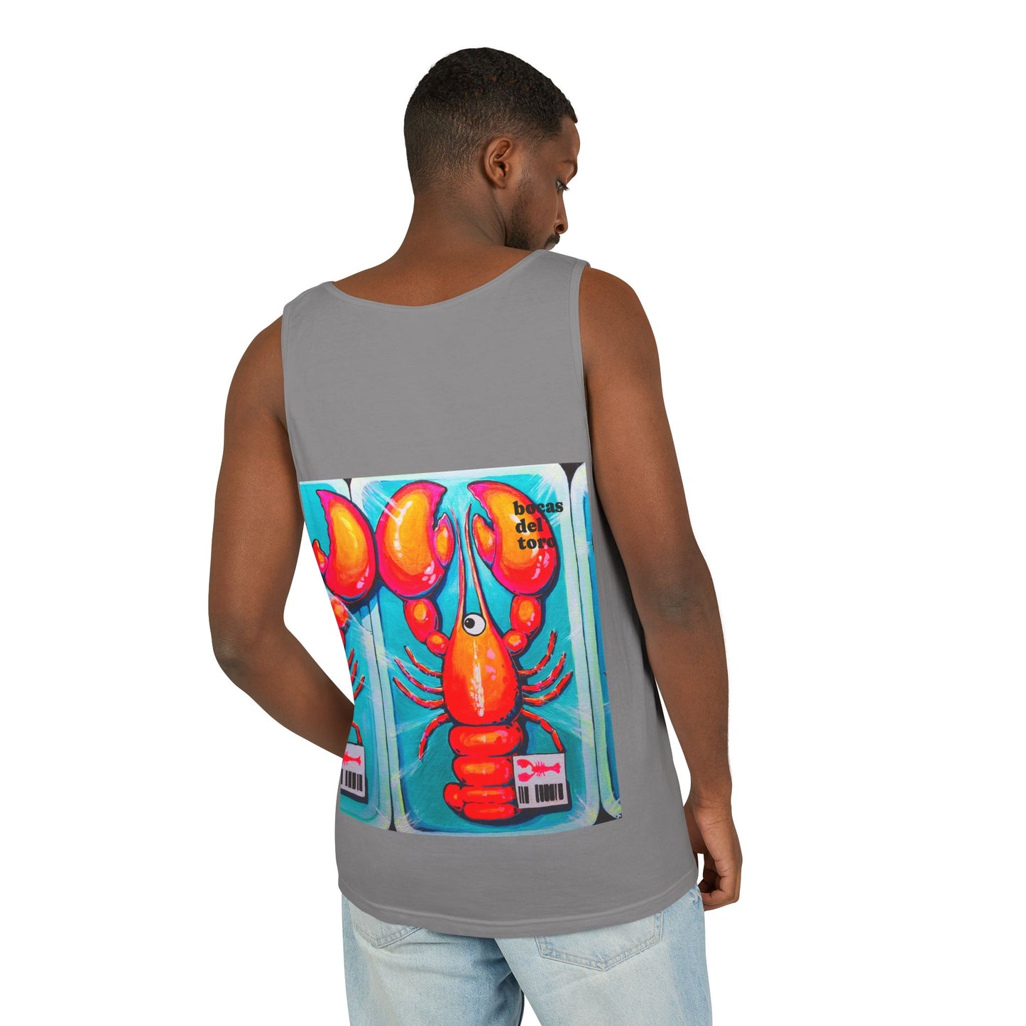 Unisex Fresh Neon Lobster Tank Top - Perfect for Summer Vibes