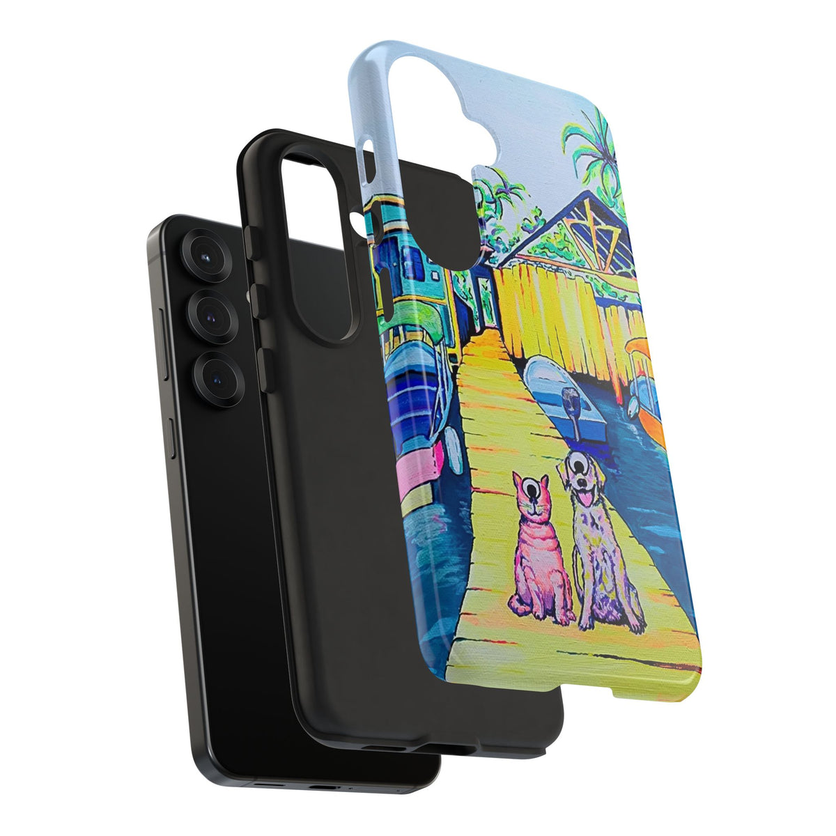 Cyclops Cat and Dog in Bocas Tough Phone Case