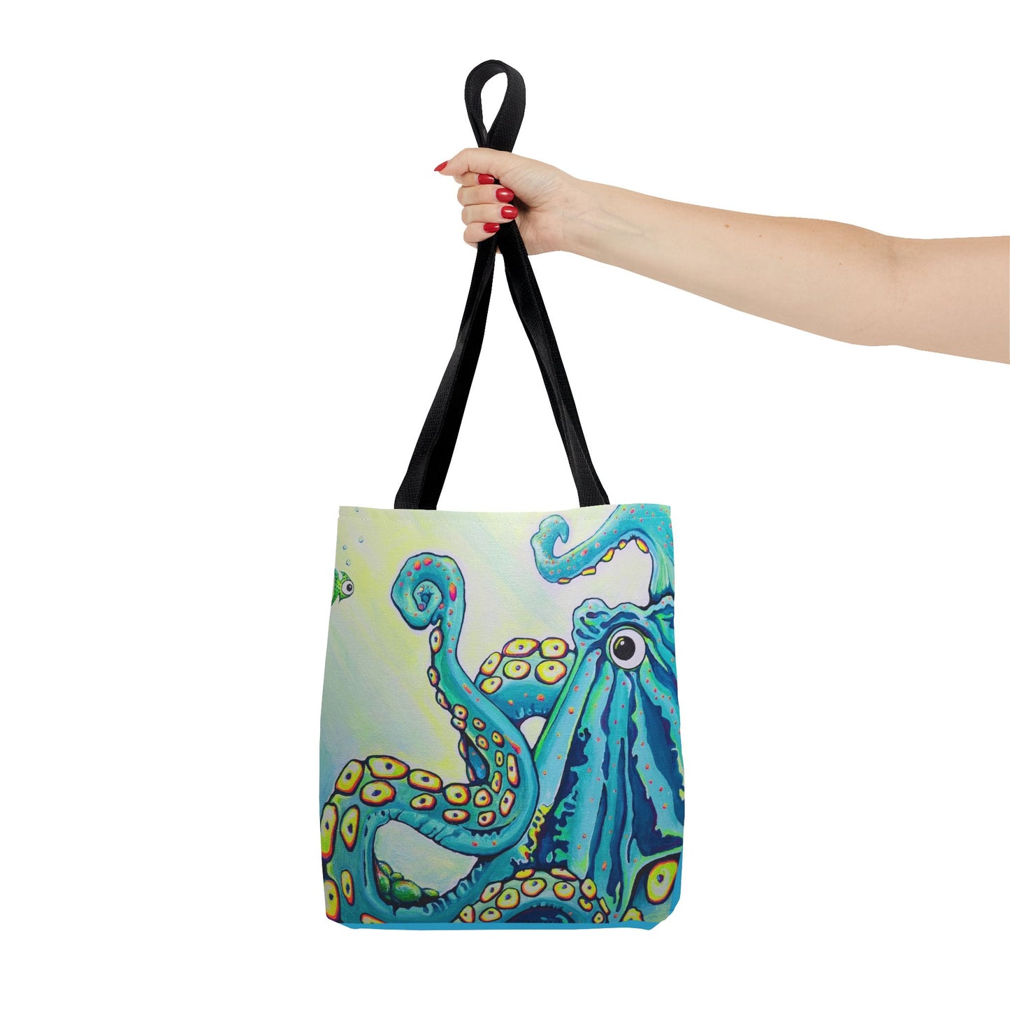 Premium Cyclops Octopus Tote Bag, Original Artist Design, Reusable Shopping Tote,  Eco-Friendly