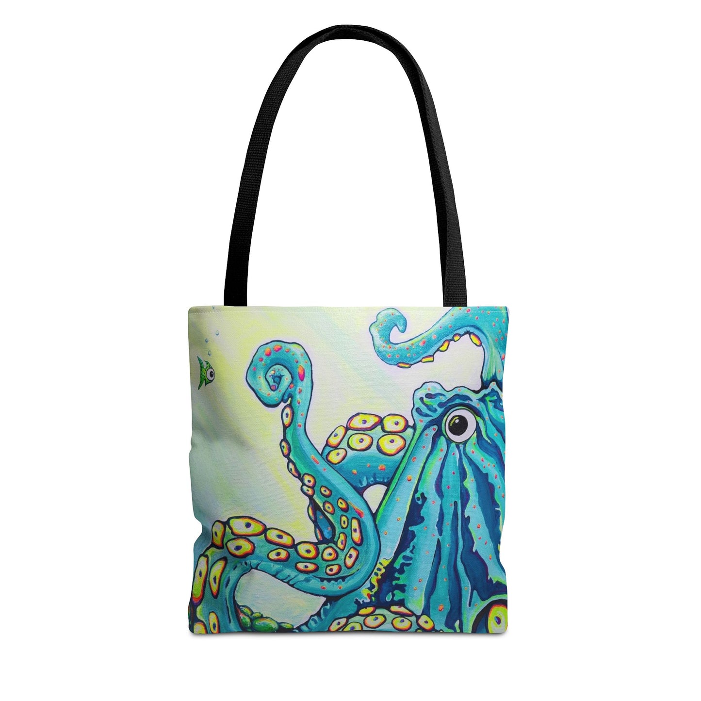 Premium Cyclops Octopus Tote Bag, Original Artist Design, Reusable Shopping Tote,  Eco-Friendly
