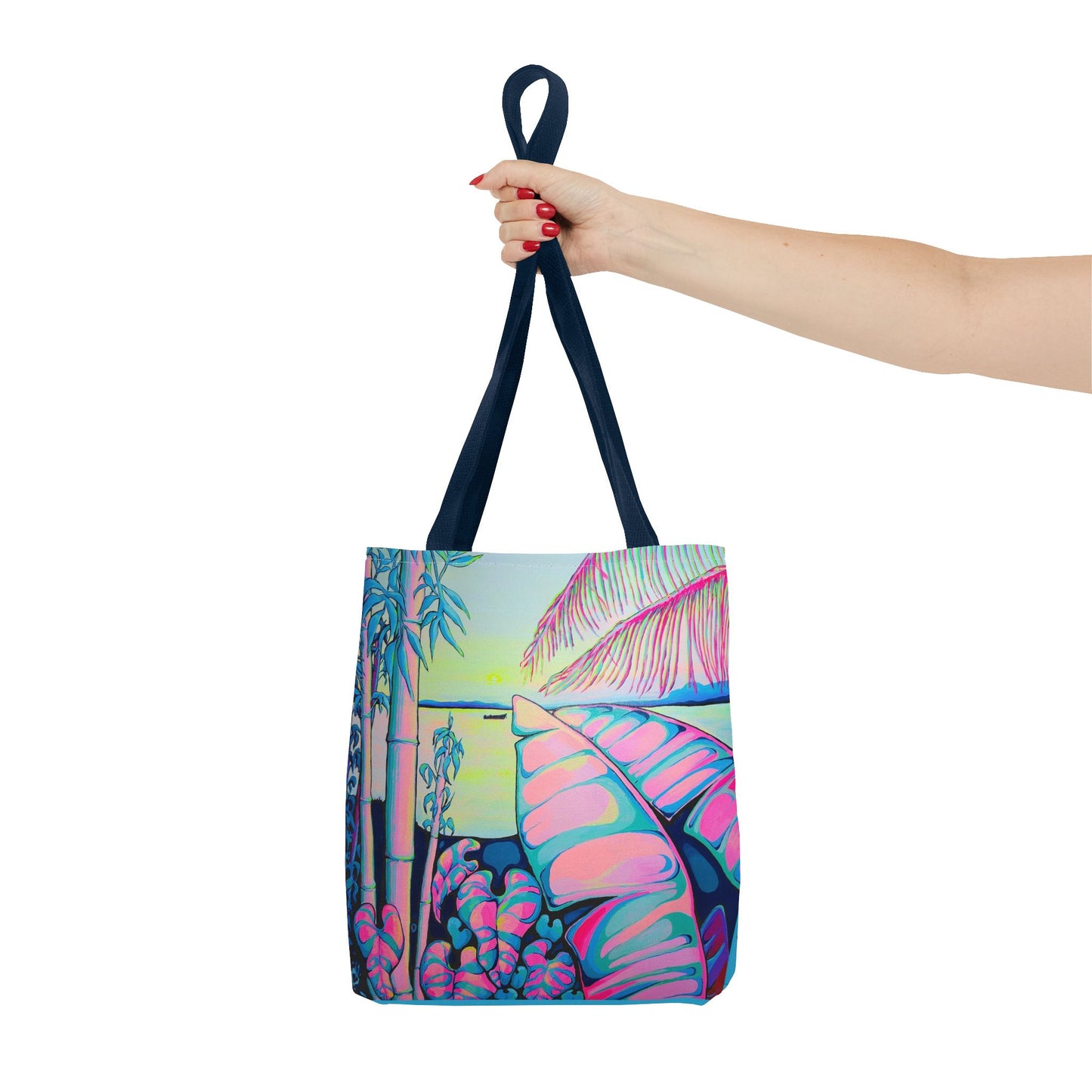 Premium Serenity Bocas Tote Bag, Original Artist Design, Reusable Shopping Tote, Eco-Friendly