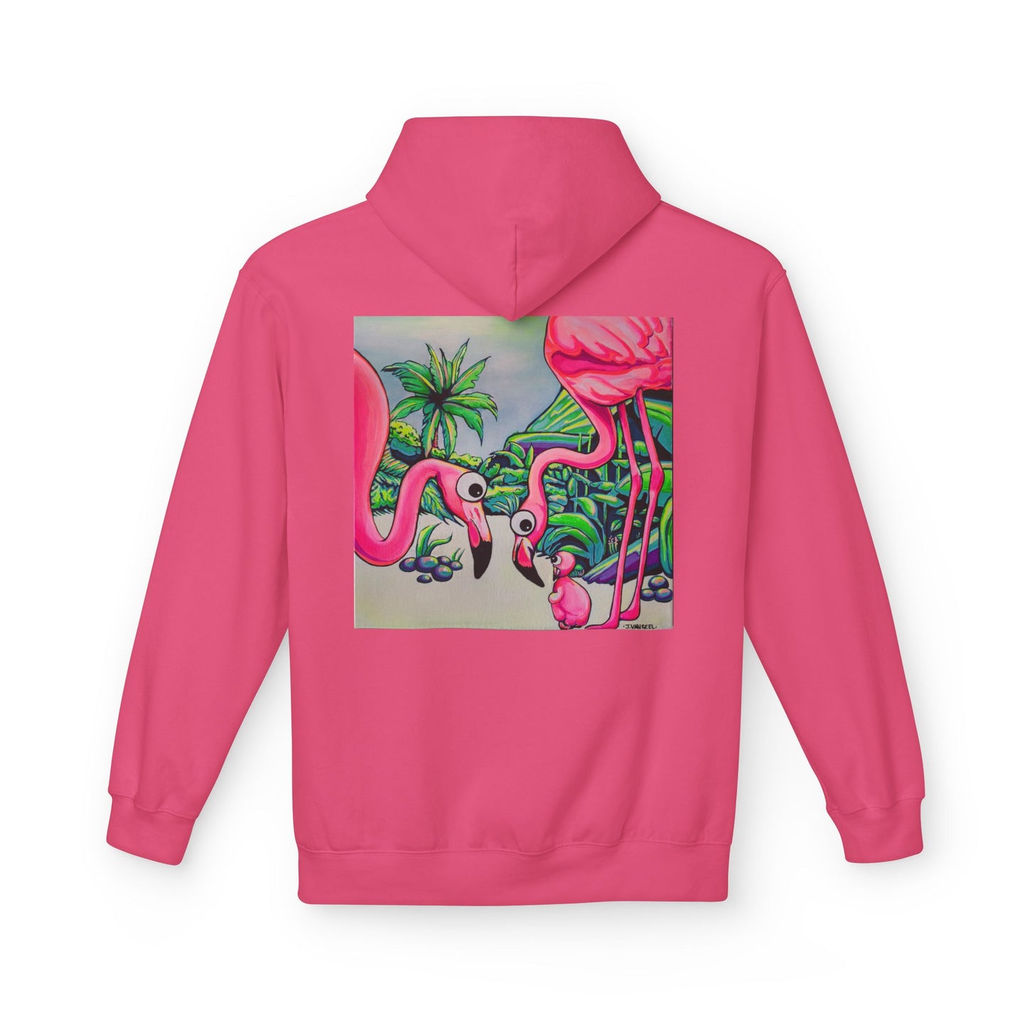 Unisex Cyclops Flamingo Family Soft Hoodie