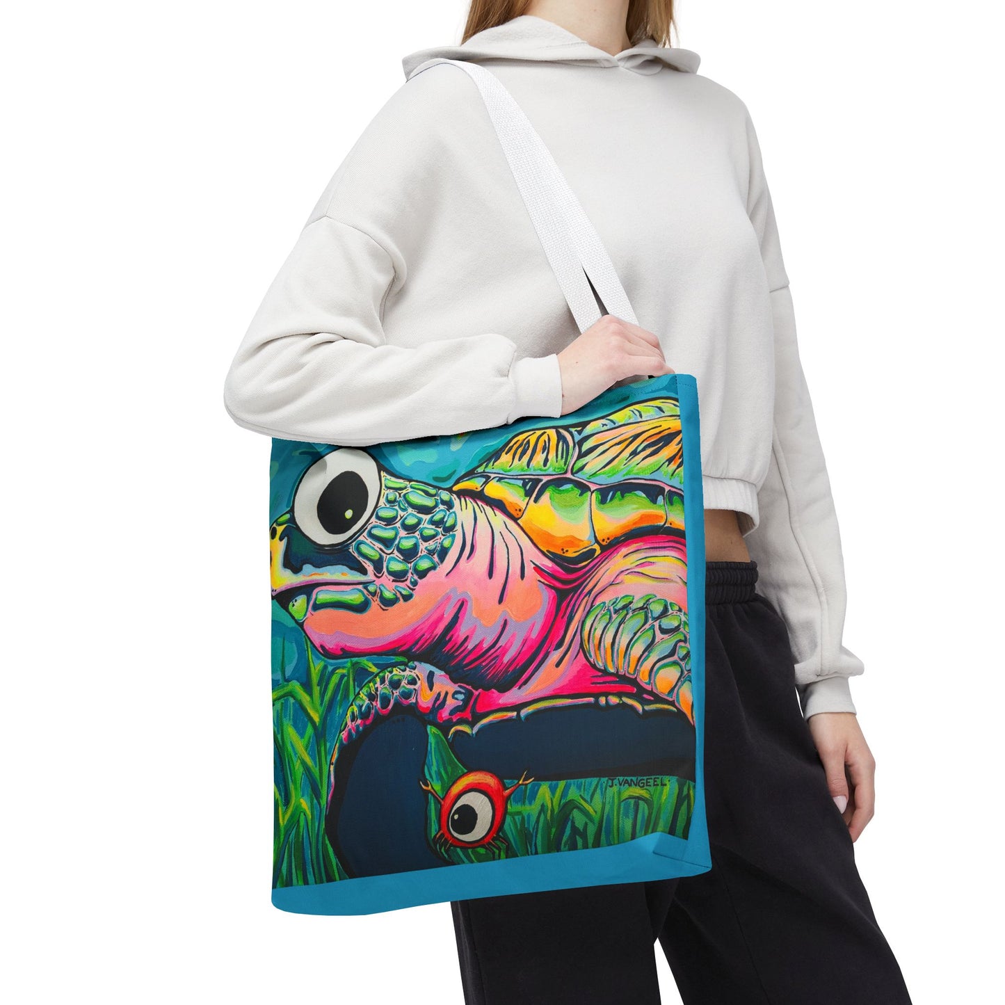 Cyclops Turtle Tote Bag, Original Artist Design, Reusable Shopping Tote,  Eco-Friendly