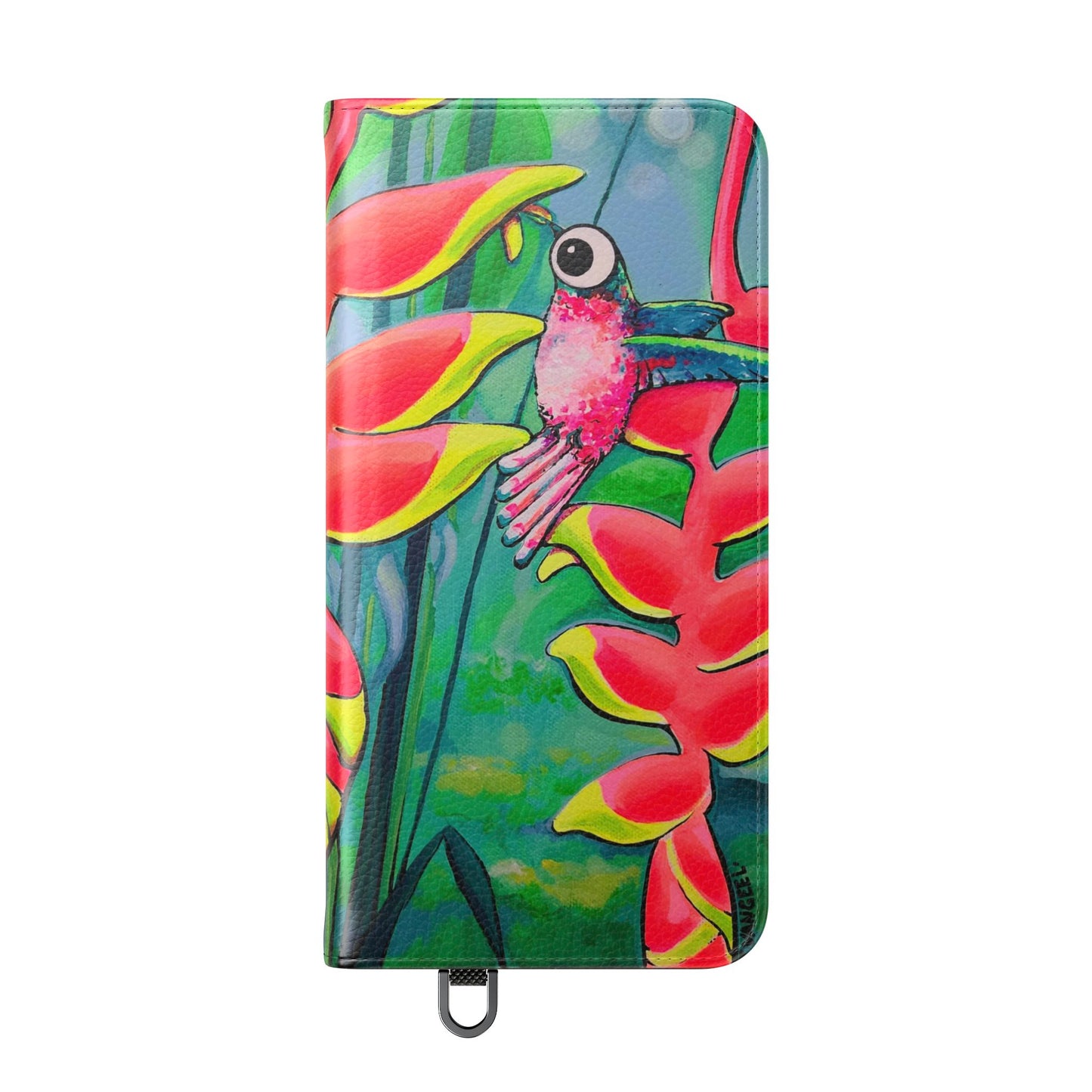 Cyclops Hummingbirds Flip Phone Case – Wallet Cover with Card Slots