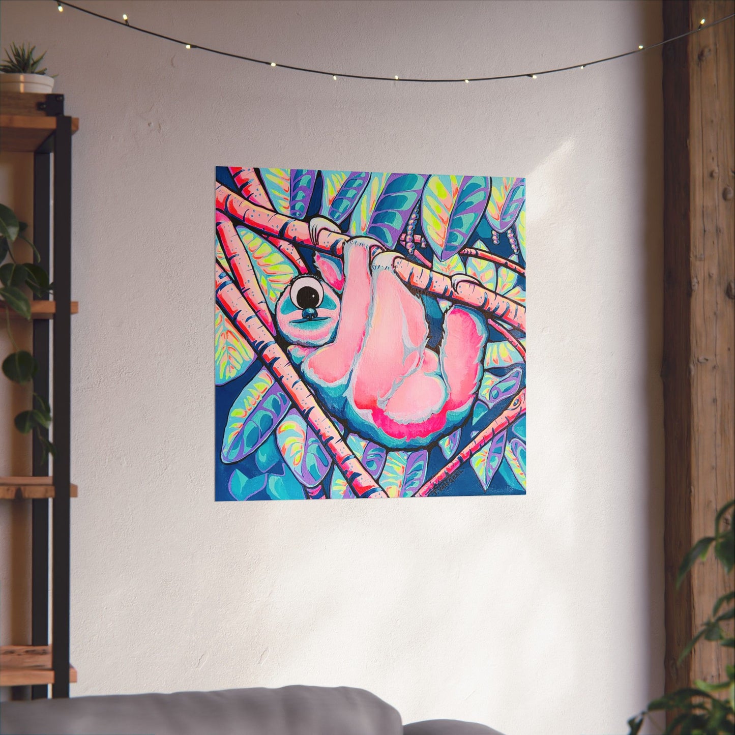 Cyclops Sloth Giclée Art Poster