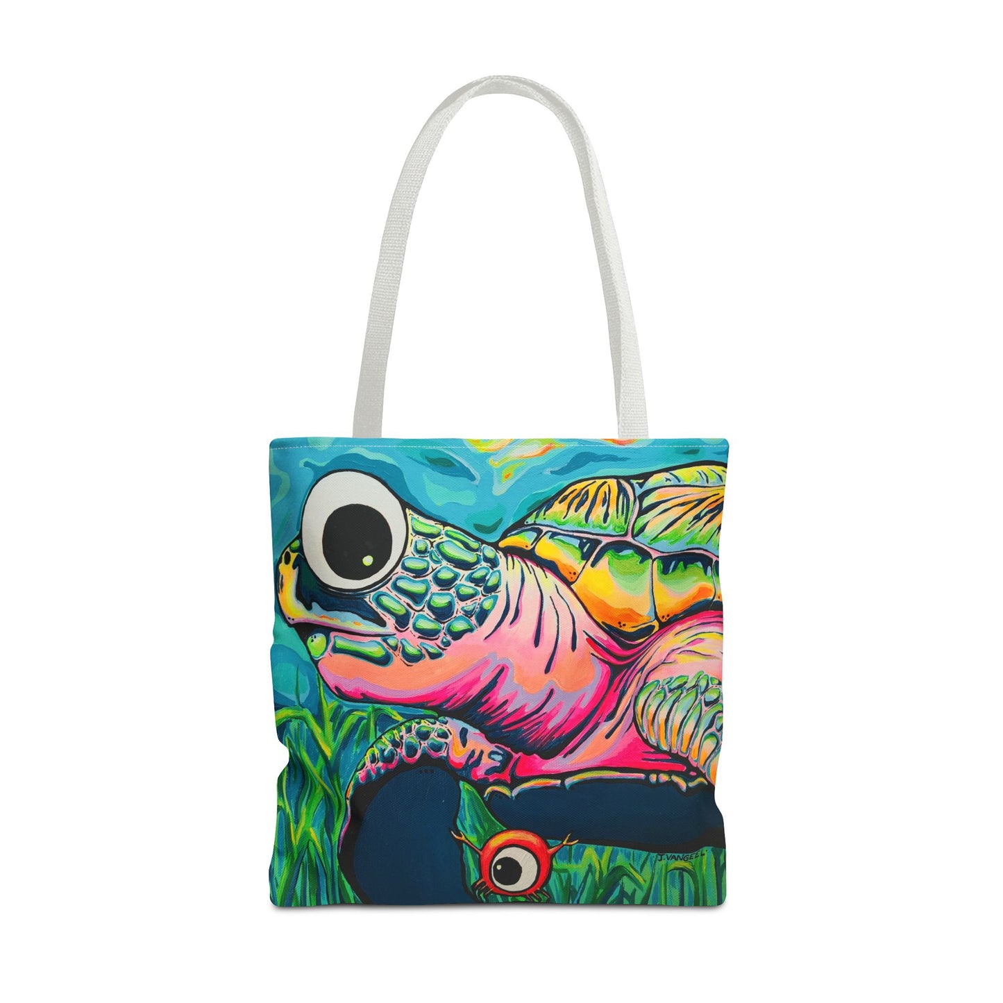 Cyclops Turtle Tote Bag, Original Artist Design, Reusable Shopping Tote,  Eco-Friendly