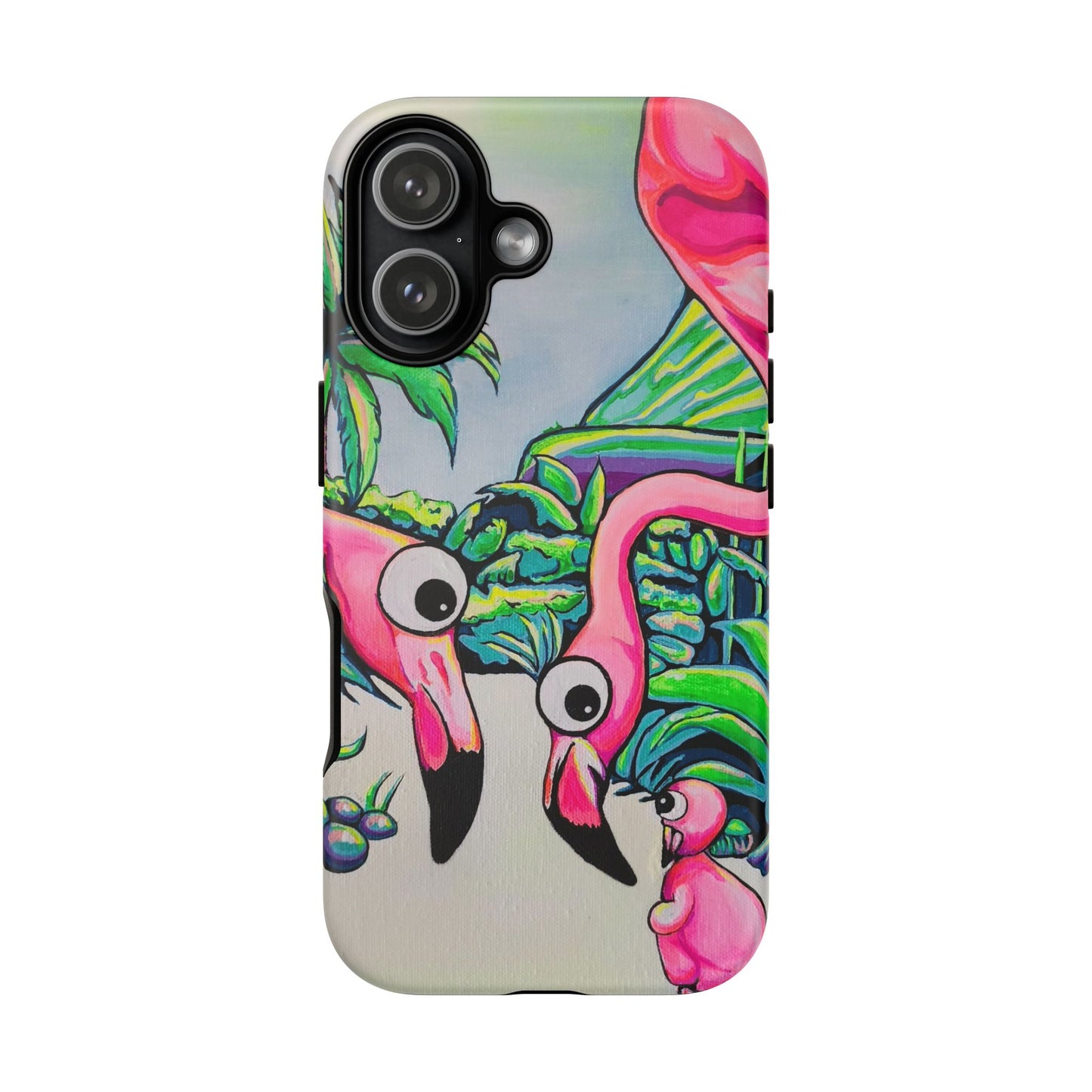Cyclops Flamingo Family Tough Phone Case