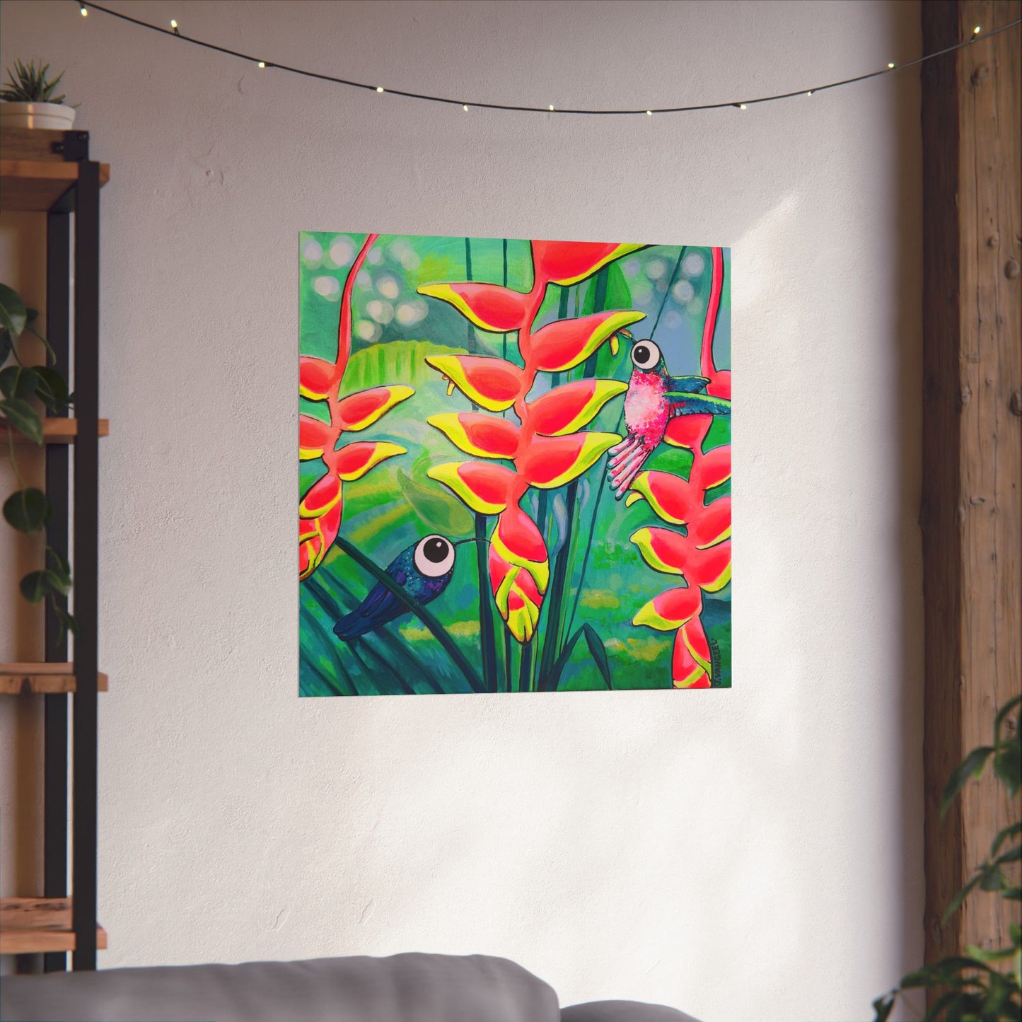 Cyclops Hummingbirds Giclée Art Poster