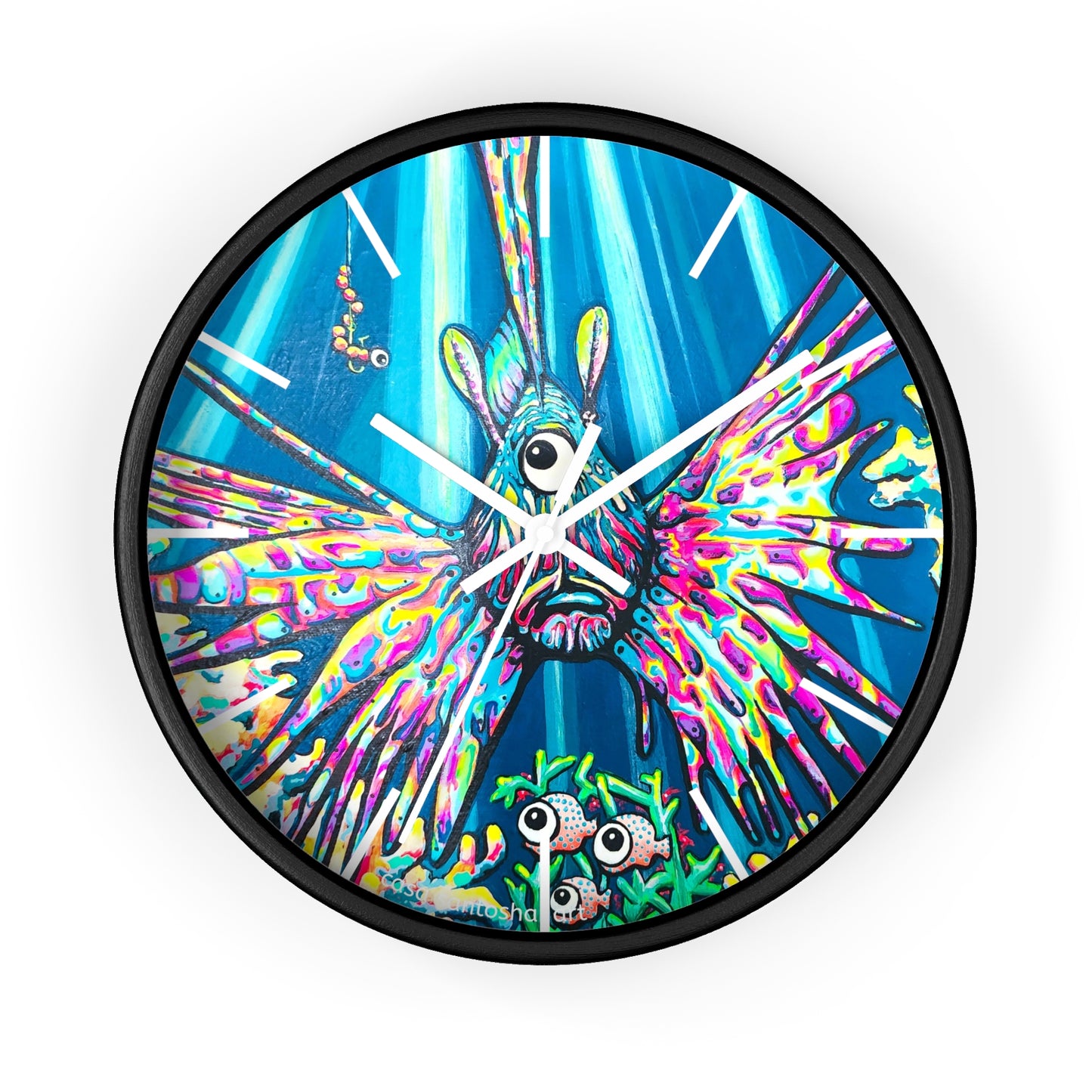 Cyclops Lionfish Pop Art Wall Clock