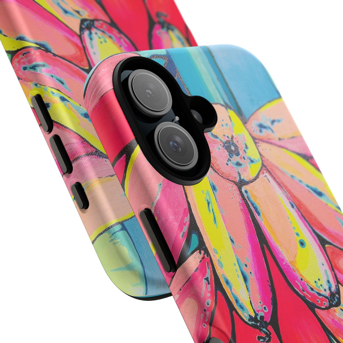 Neon Primitivo Bananas Tough Phone Case